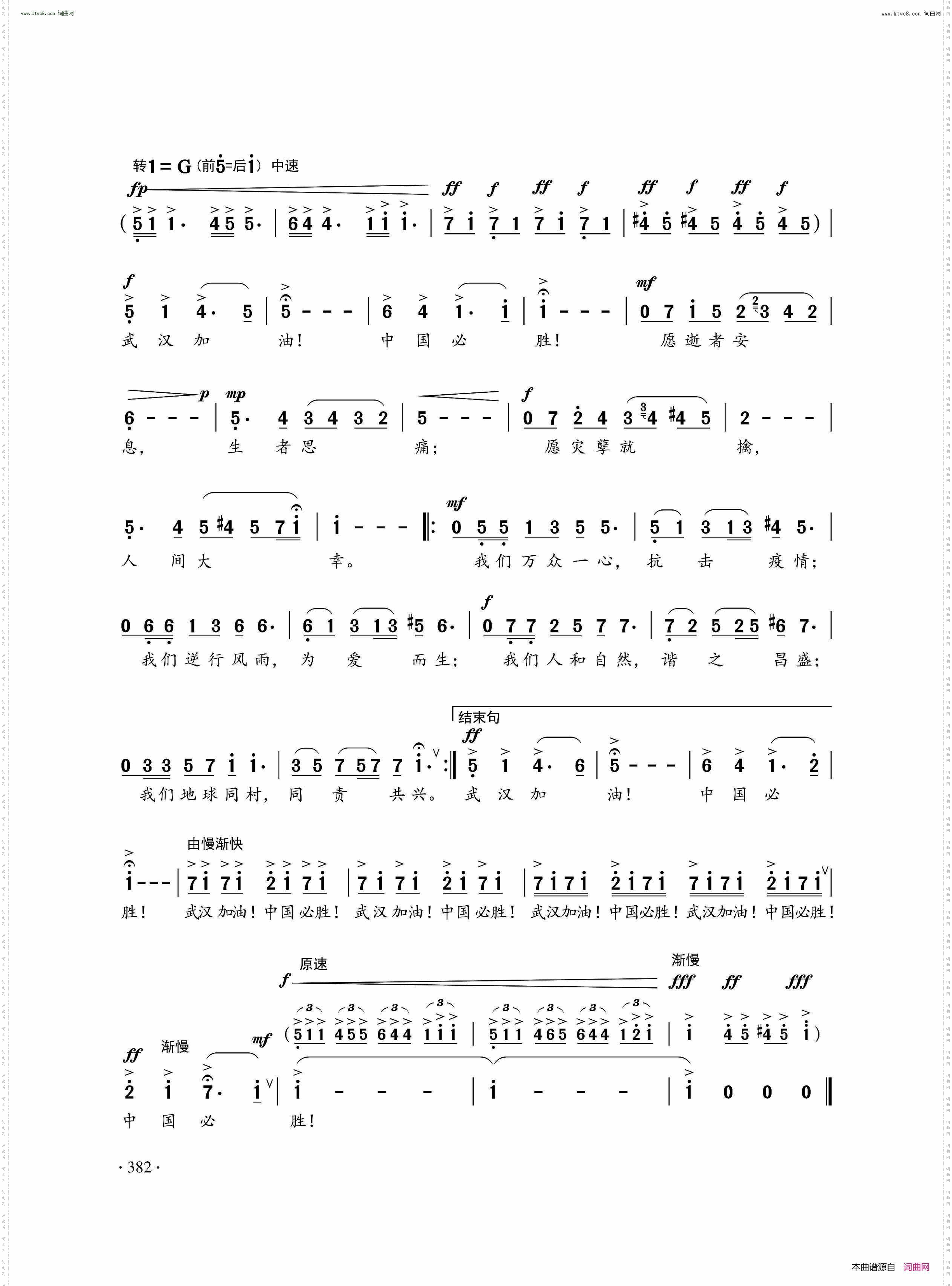 武汉加油 中国必胜