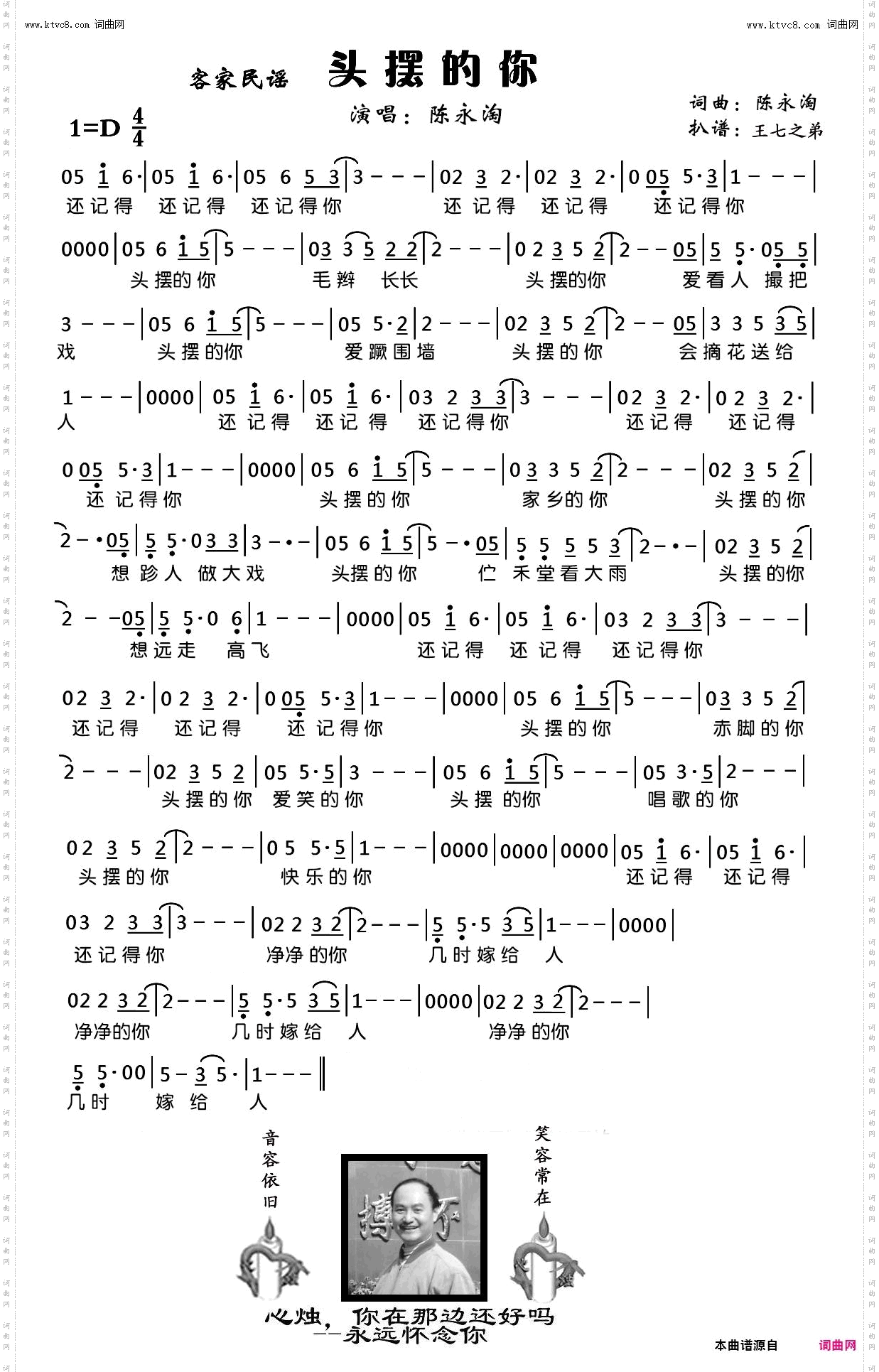 头摆个你