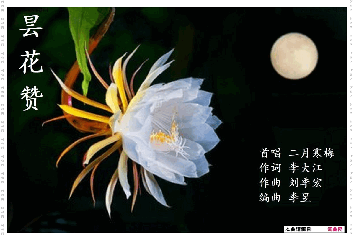 昙花赞_二月寒梅唱 刘季宏曲 李昱编曲