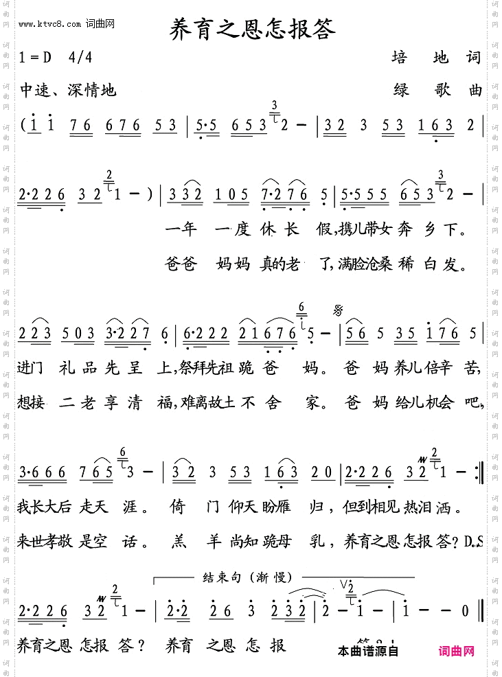 养育之恩怎报答