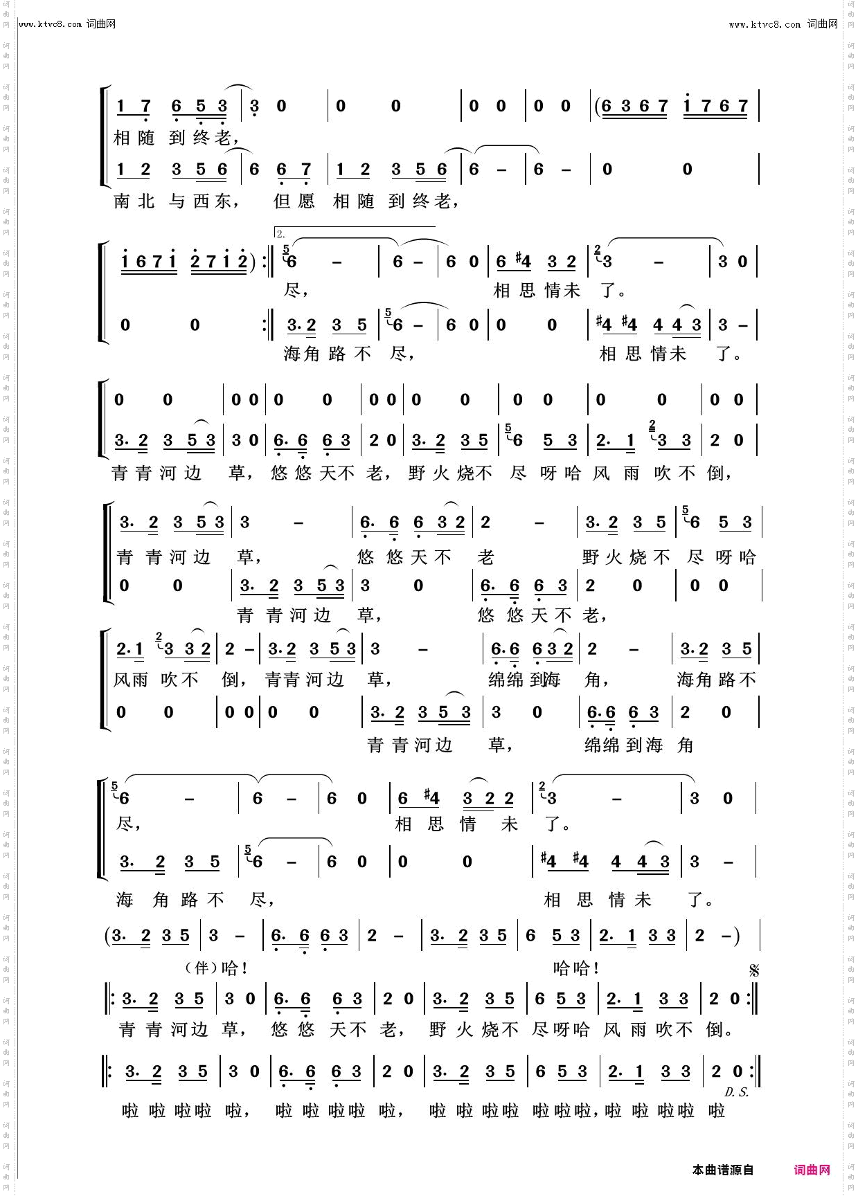 青青河边草_回声嘹亮2016