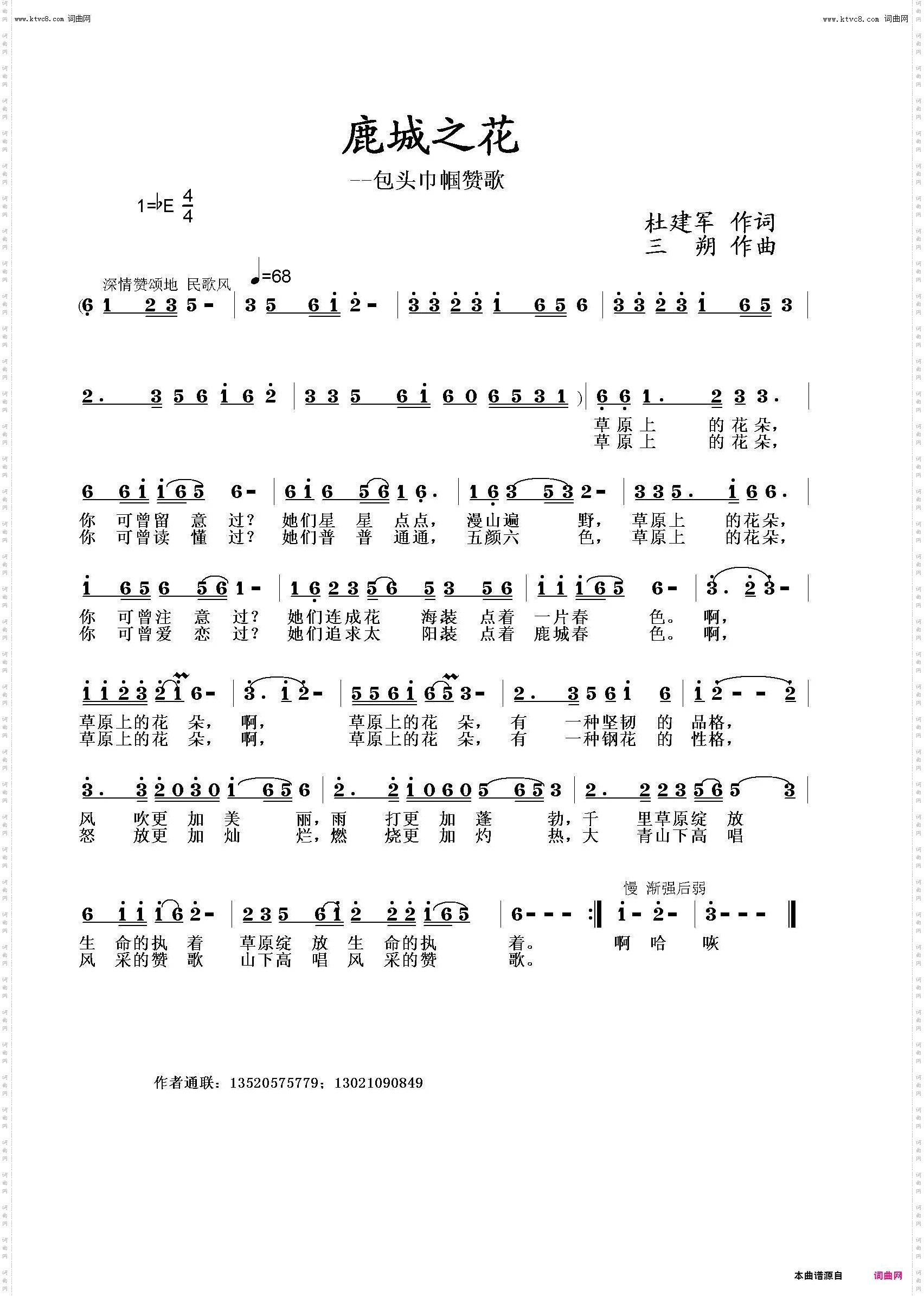 鹿城之花_包头巾帼之歌