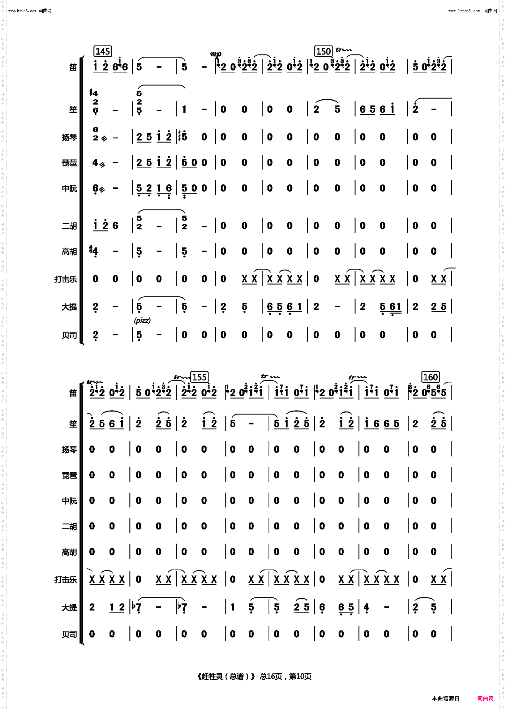 赶牲灵总谱_器乐协奏曲