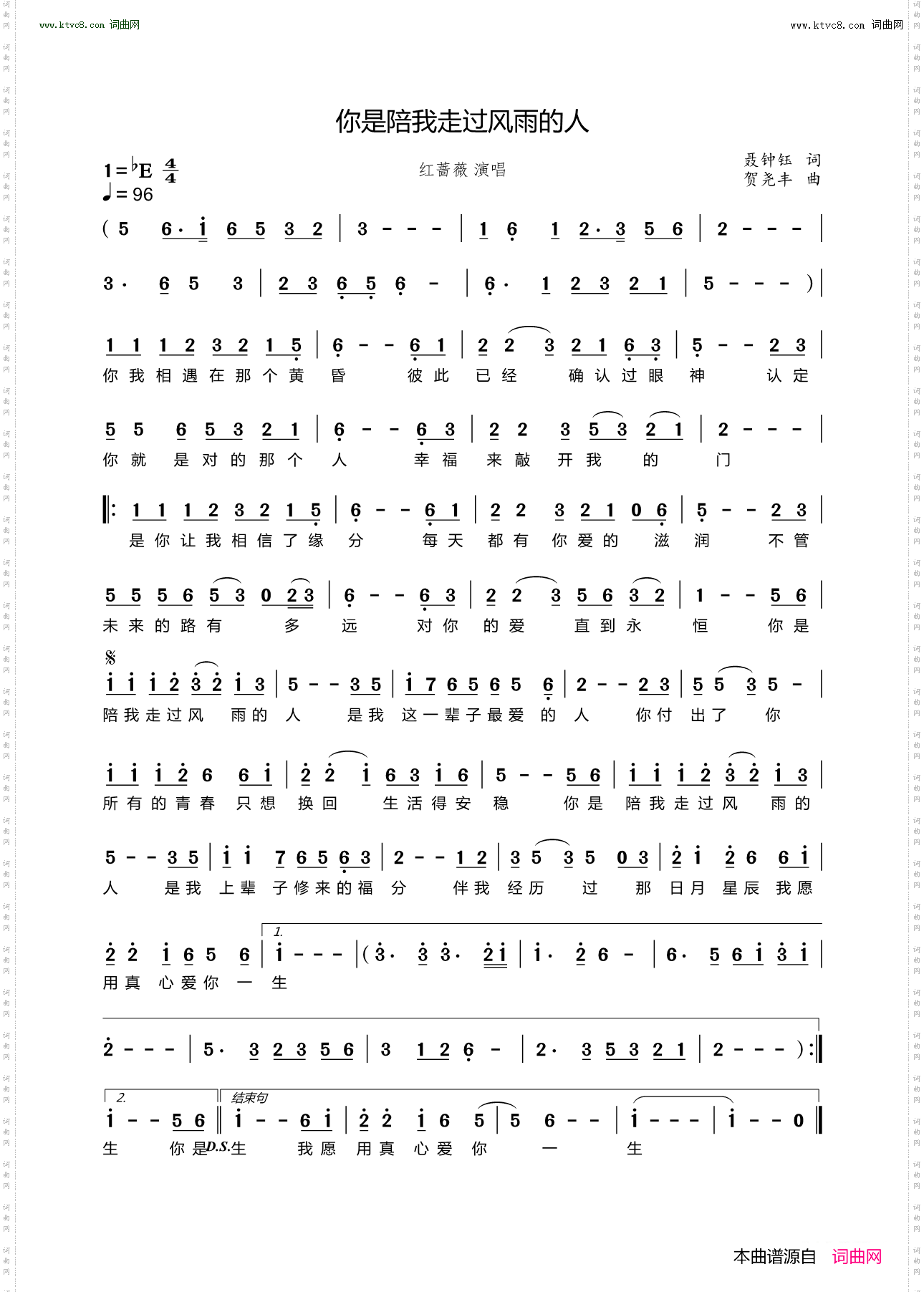 你是陪我走过风雨的人