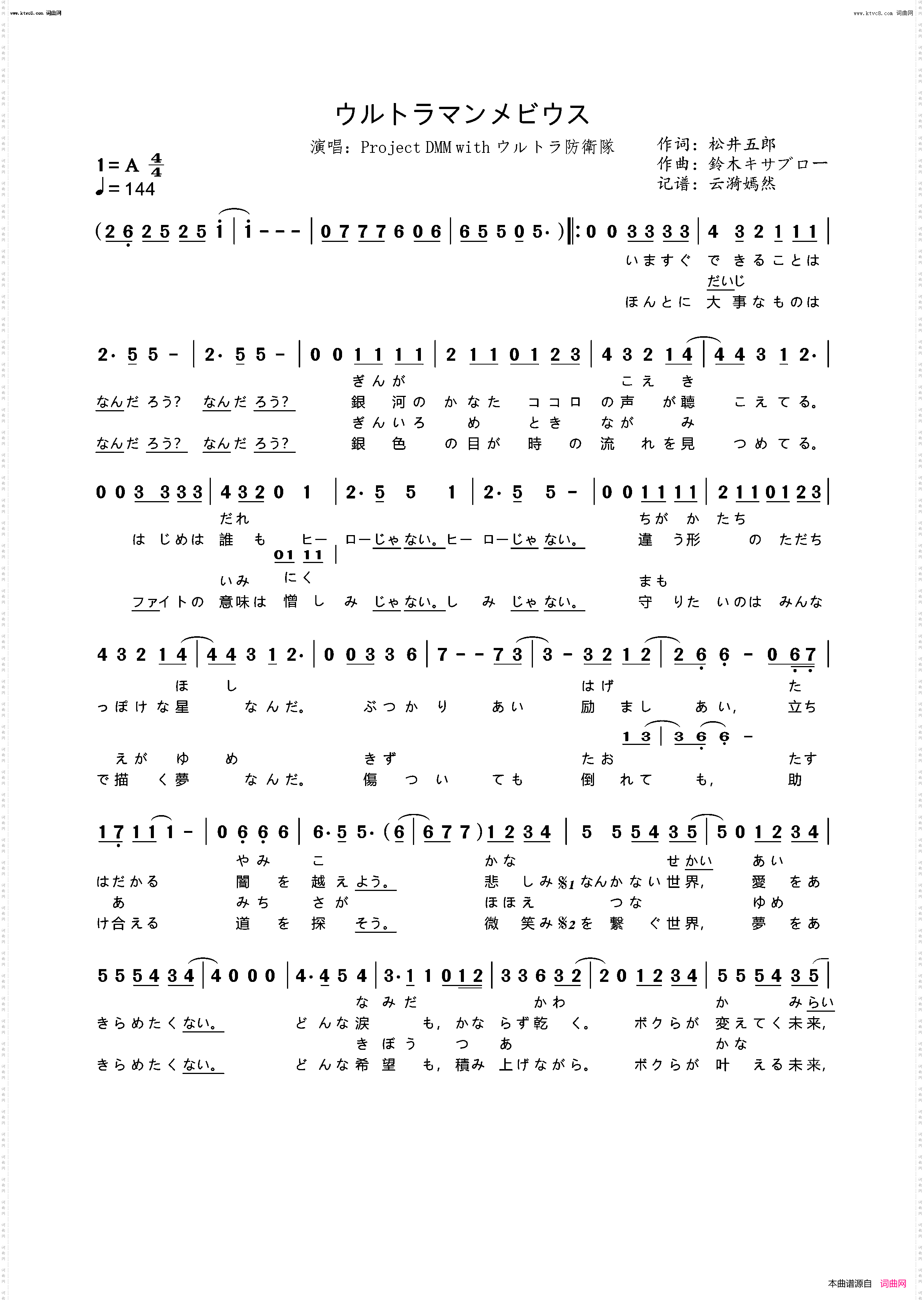 ウルトラマンメビウス_《梦比优斯奥特曼》OP