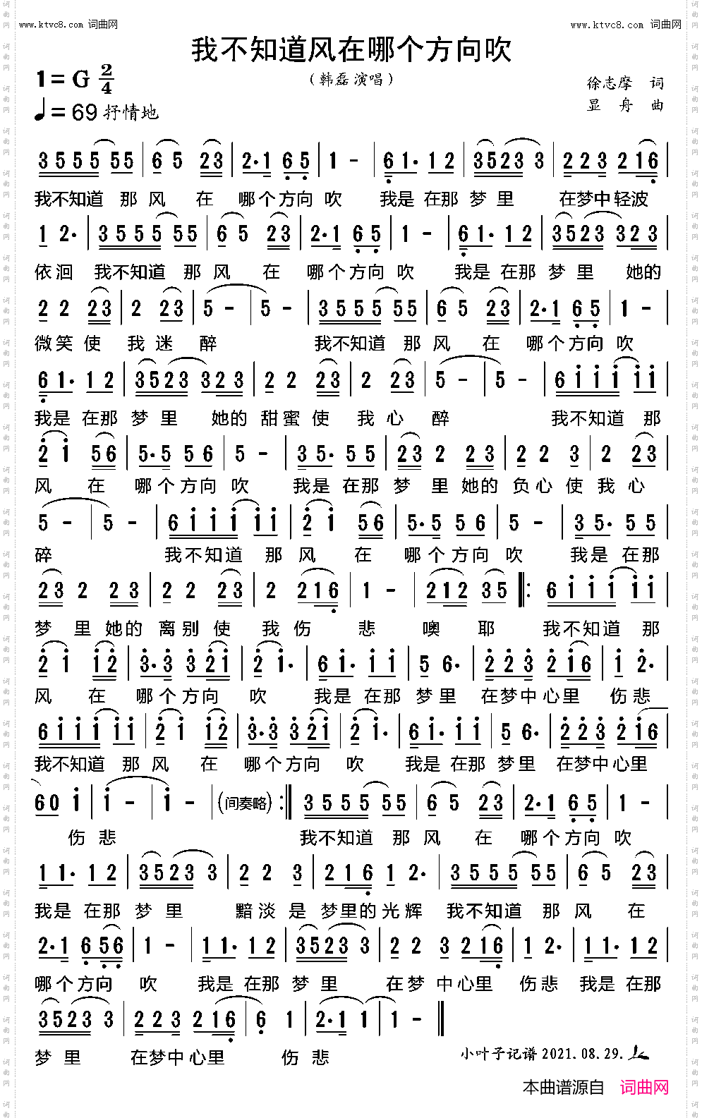 我不知道风在哪个方向吹