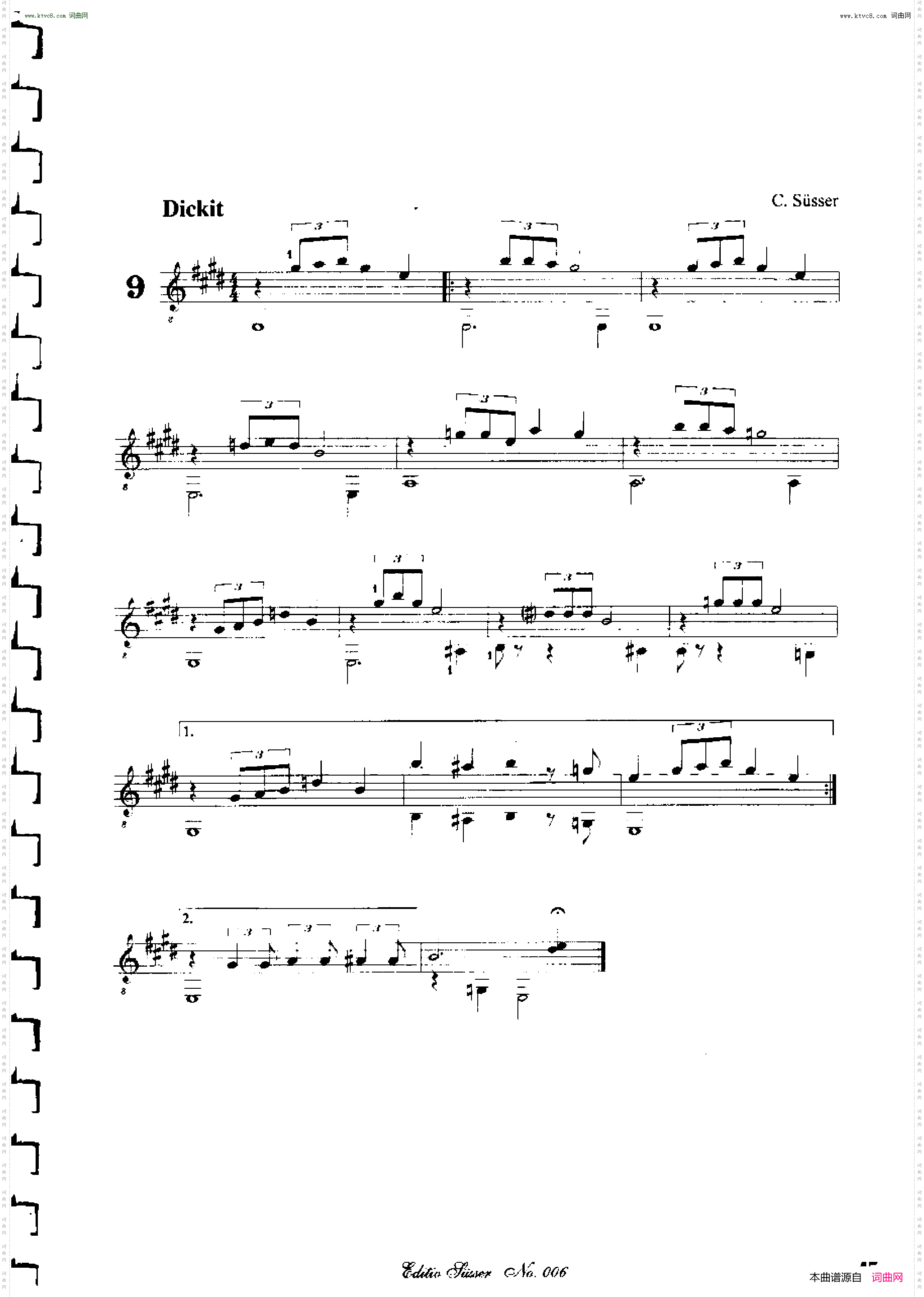 Classical guitar－Susser Ctibor_No 6, Fantazie ze sveta mineralu