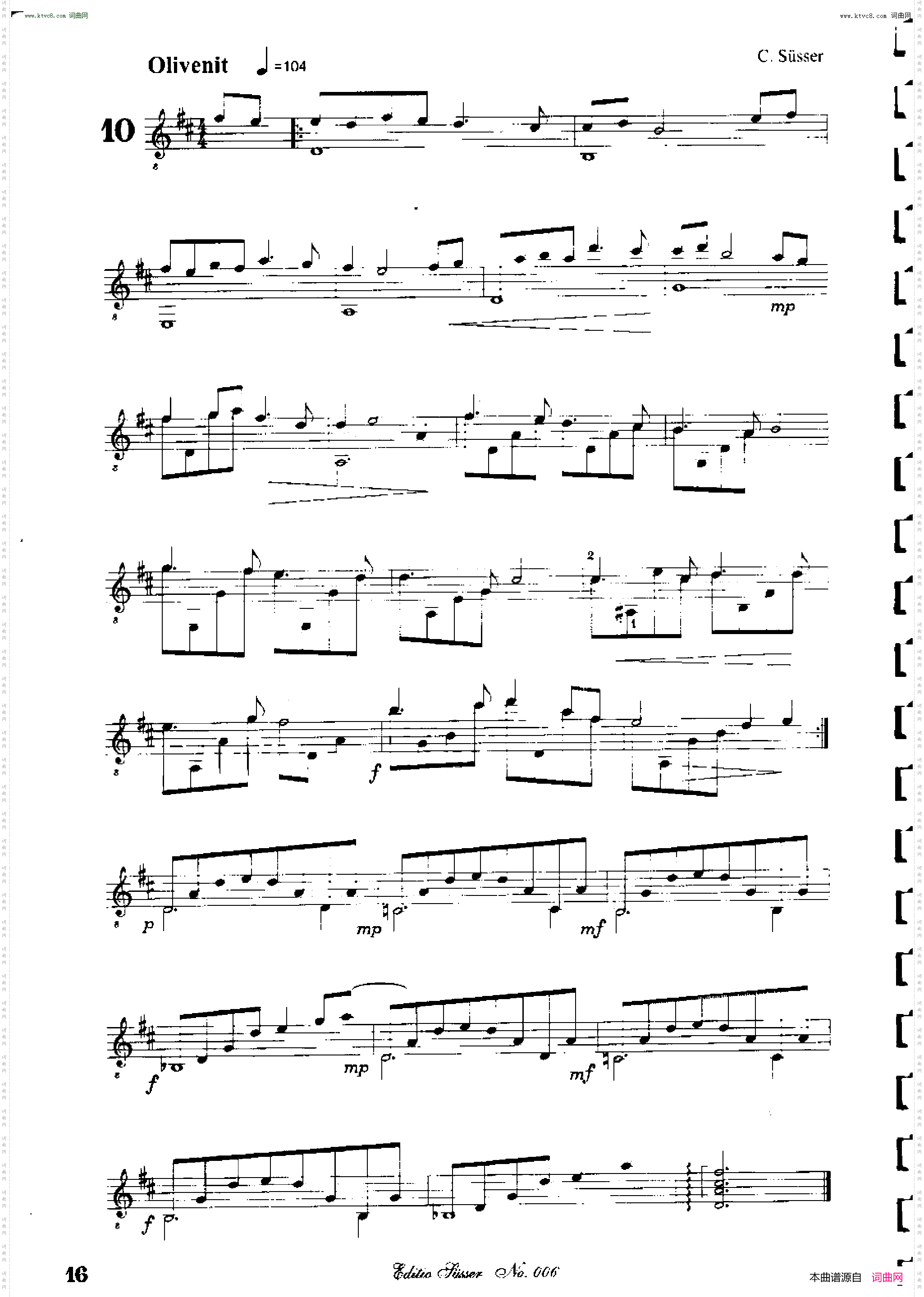 Classical guitar－Susser Ctibor_No 6, Fantazie ze sveta mineralu