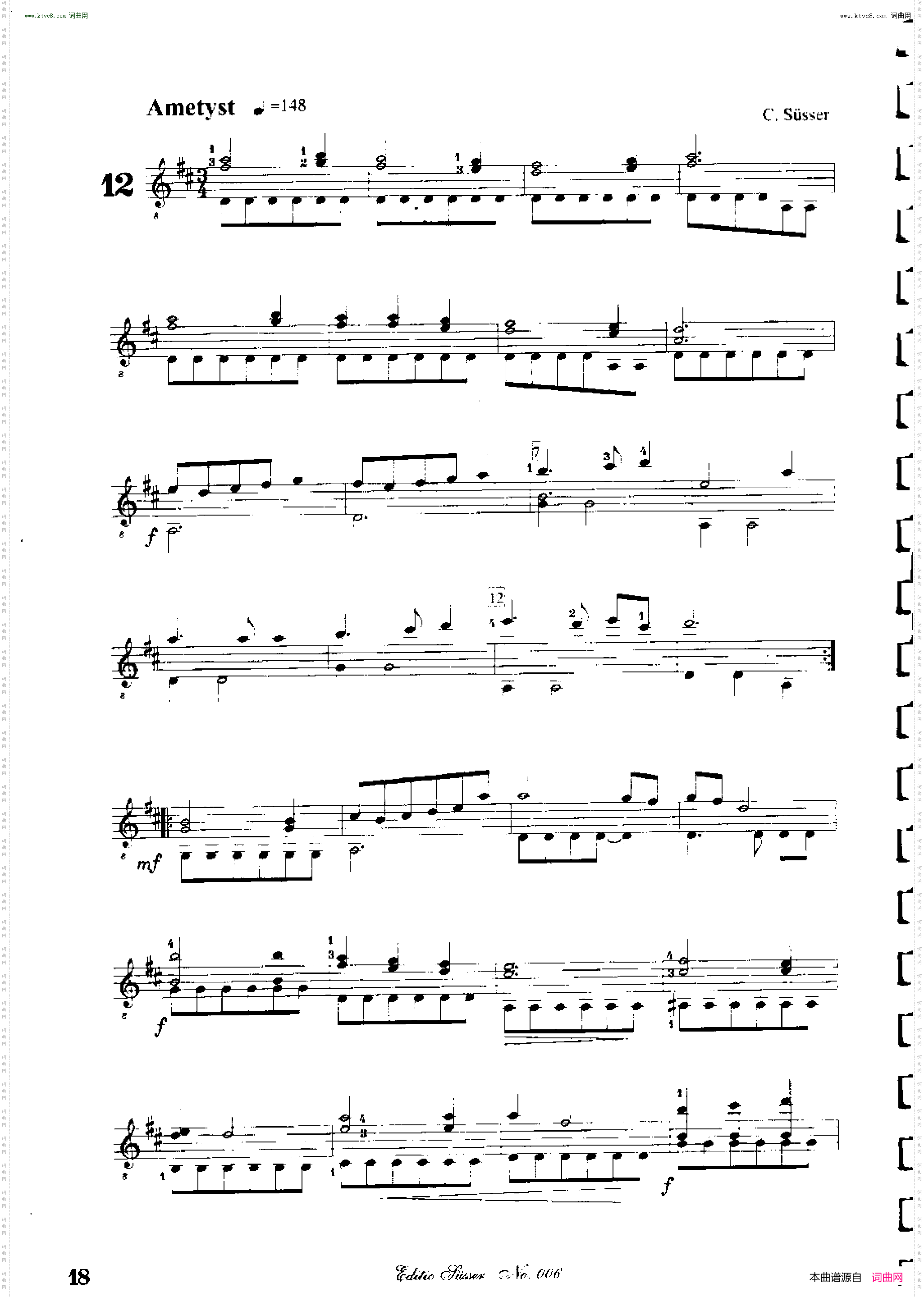 Classical guitar－Susser Ctibor_No 6, Fantazie ze sveta mineralu