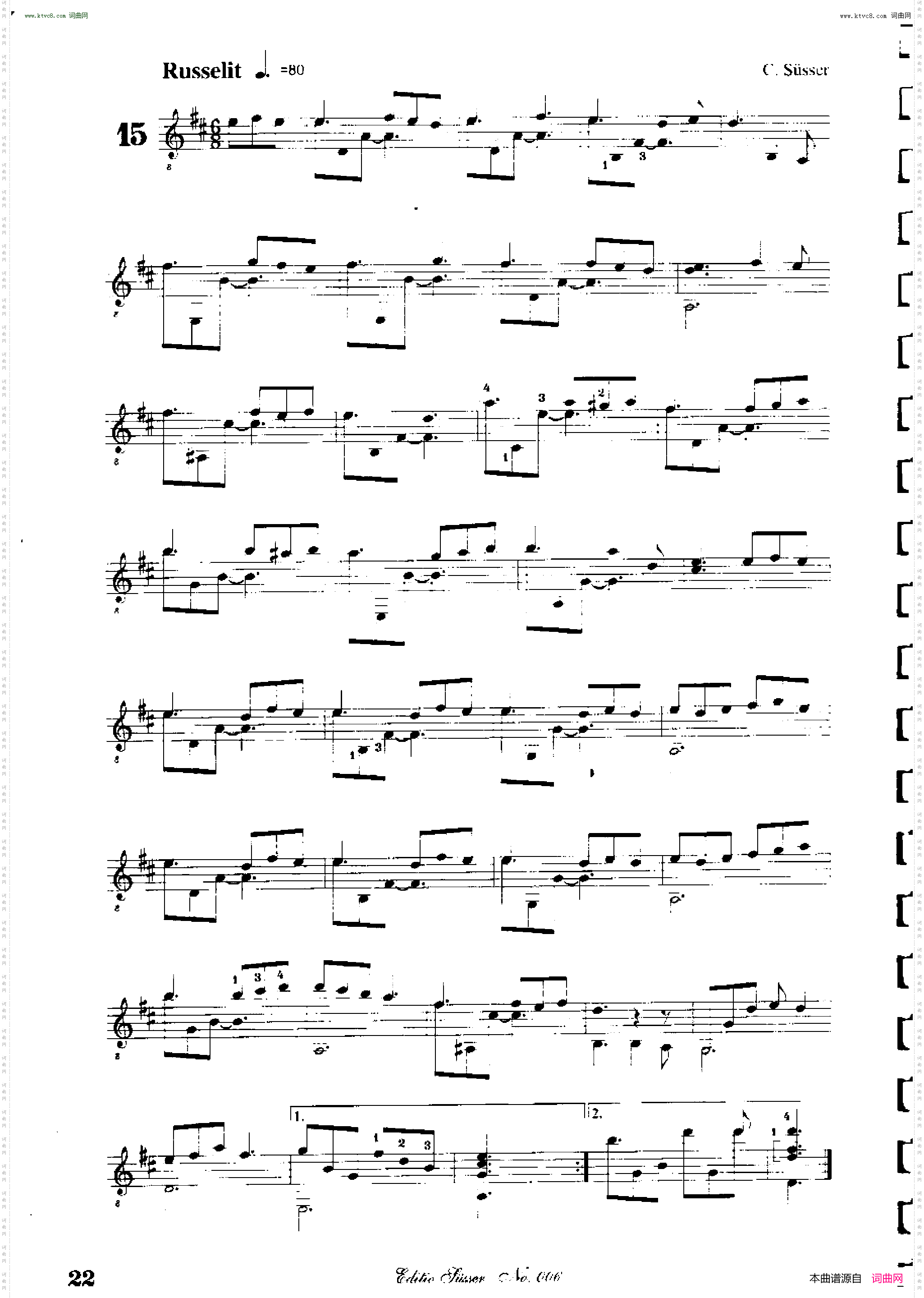 Classical guitar－Susser Ctibor_No 6, Fantazie ze sveta mineralu