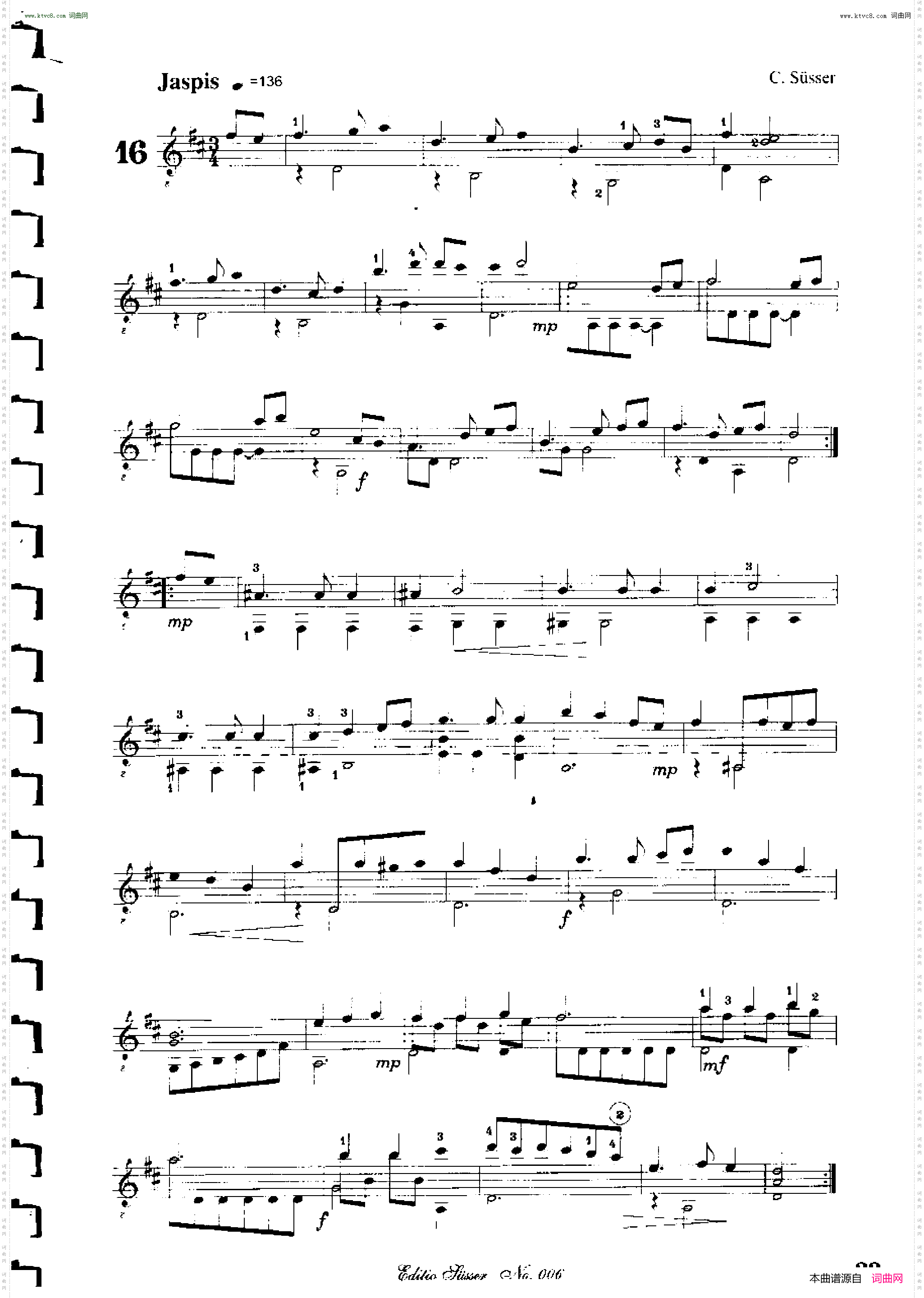 Classical guitar－Susser Ctibor_No 6, Fantazie ze sveta mineralu