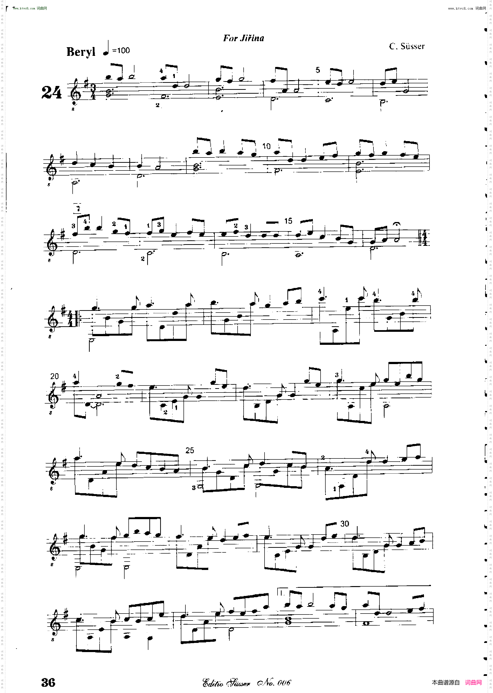 Classical guitar－Susser Ctibor_No 6, Fantazie ze sveta mineralu
