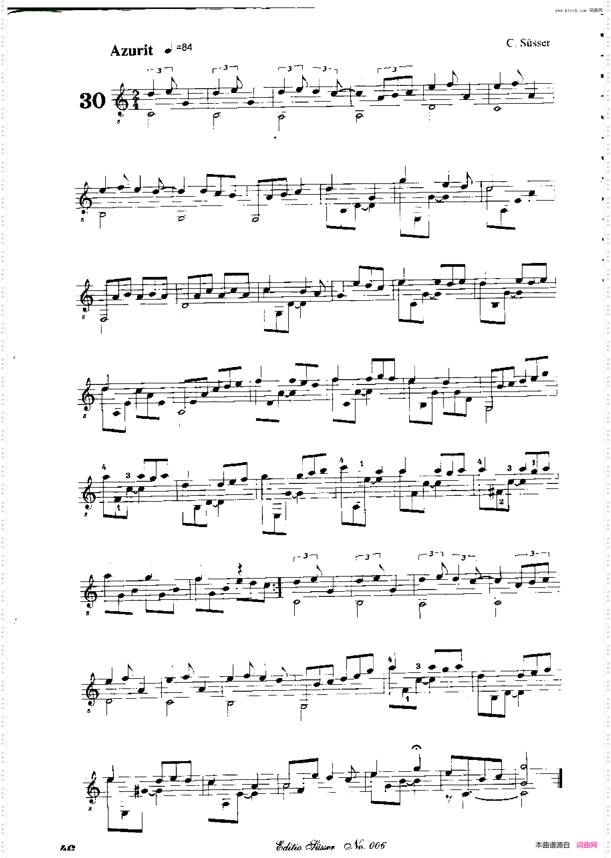 Classical guitar－Susser Ctibor_No 6, Fantazie ze sveta mineralu