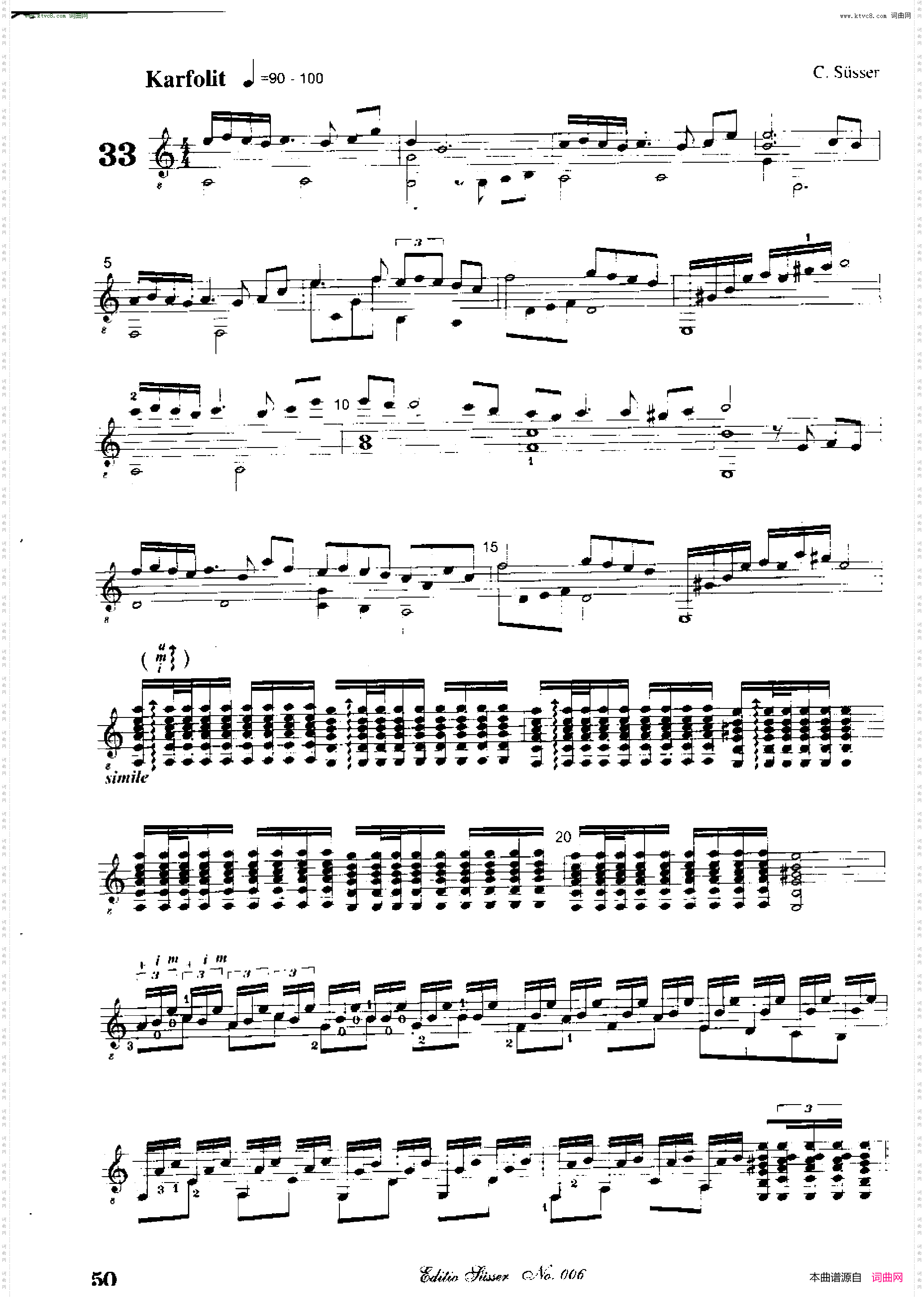 Classical guitar－Susser Ctibor_No 6, Fantazie ze sveta mineralu