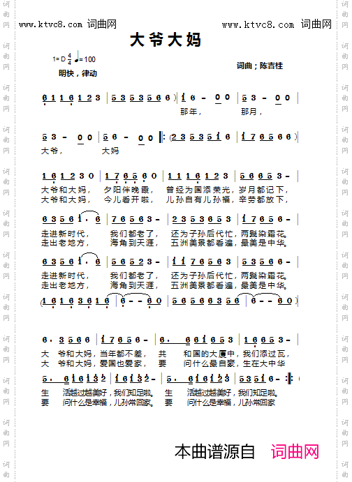 大爷大妈_大爷大妈，唱出了老一辈的心声。