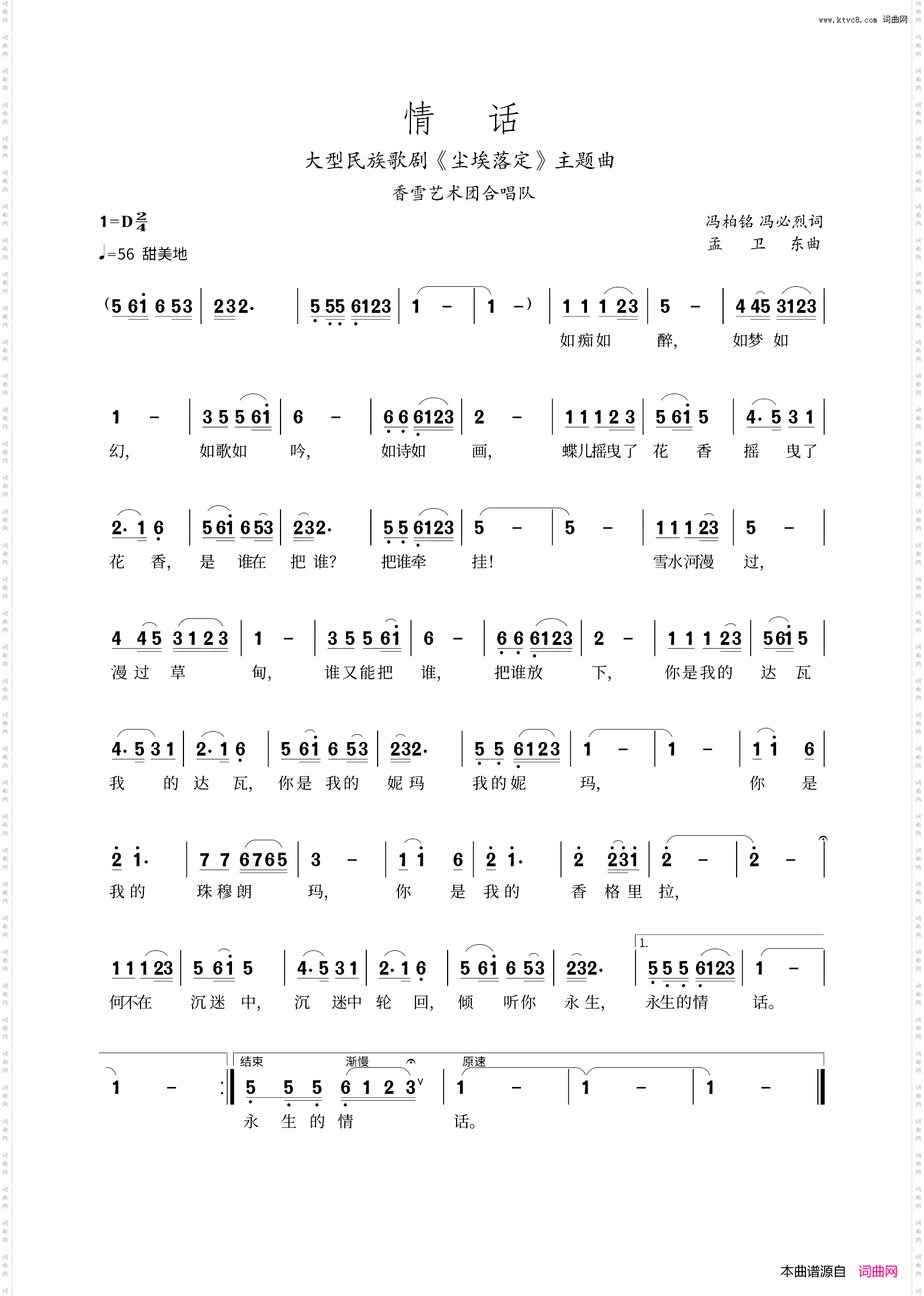 情话_大型民族歌剧《尘埃落定》插曲