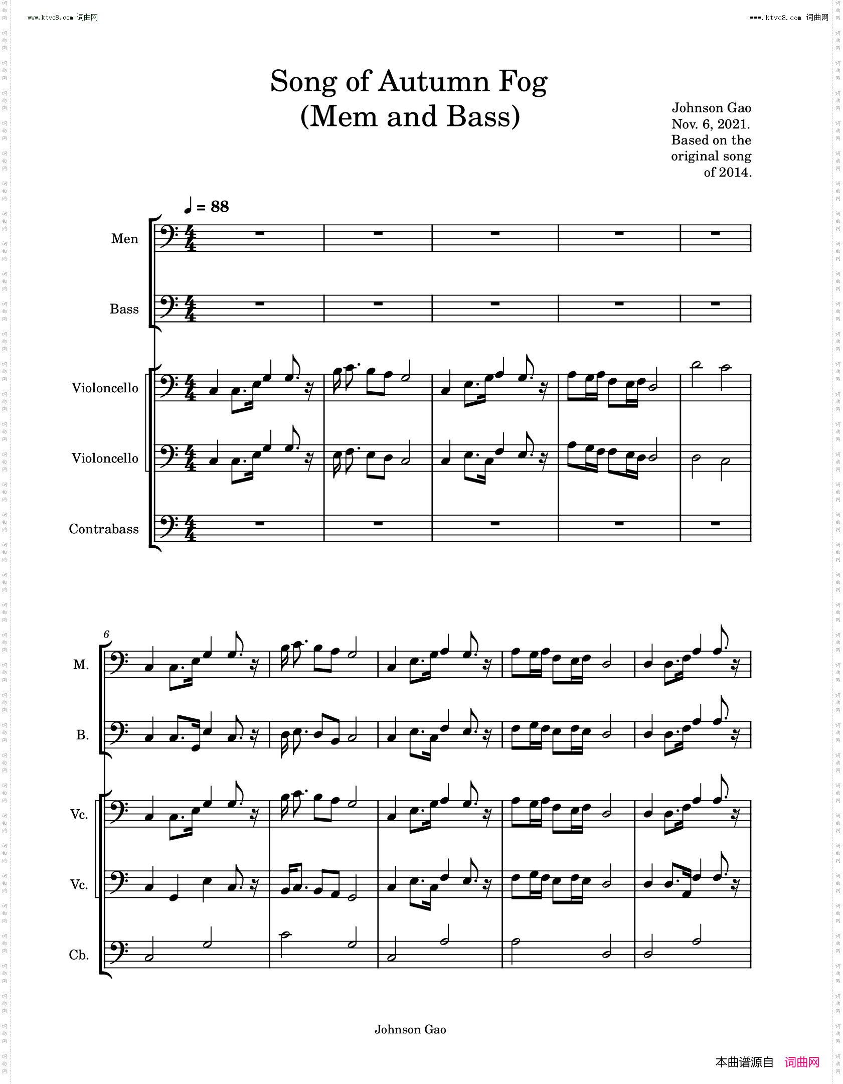 Song of Autumn Fog_Men and Bass