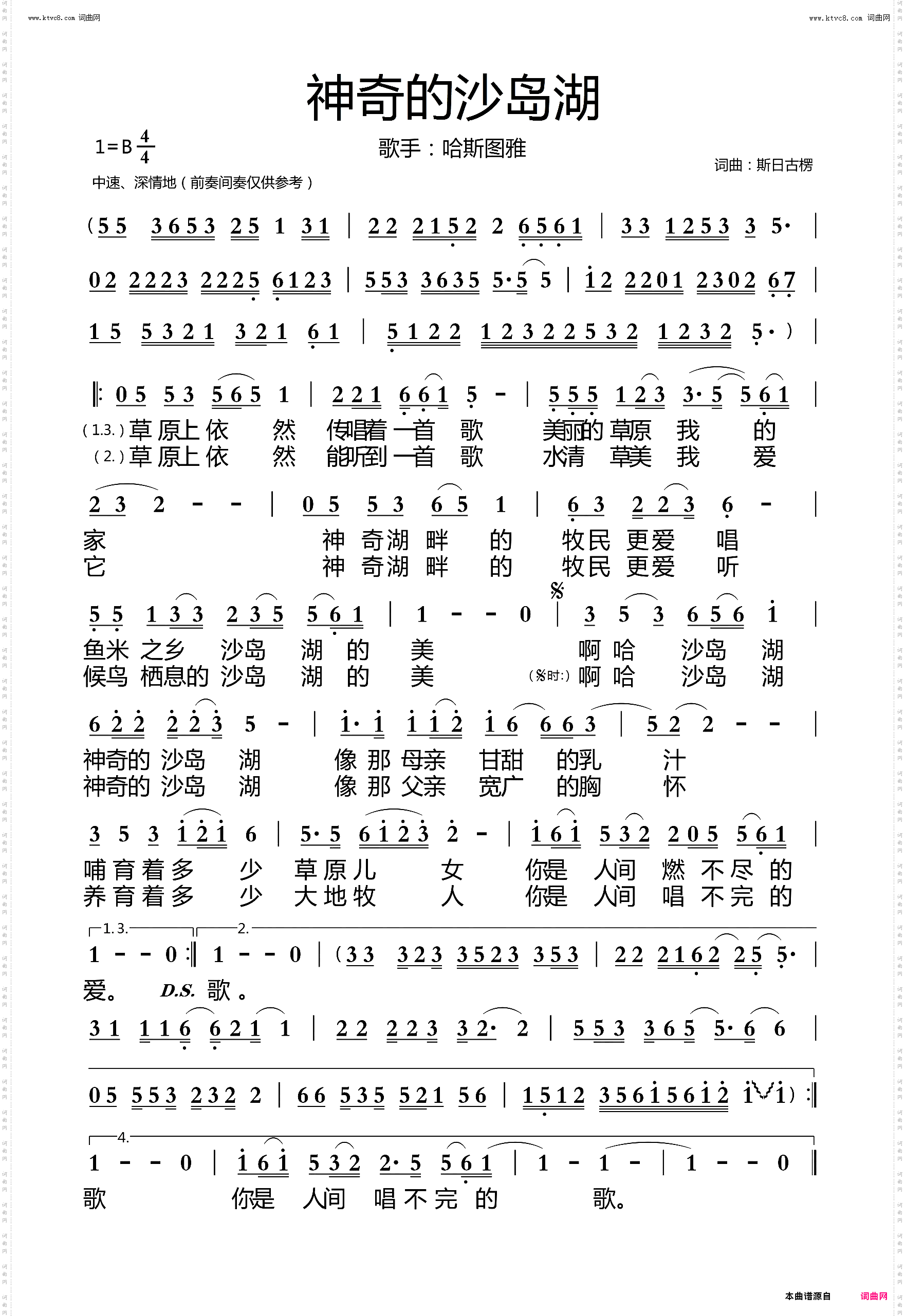 神奇的沙岛湖