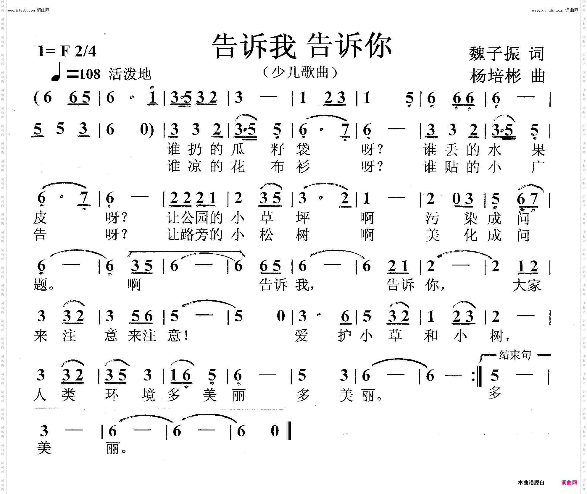 告诉我告诉你_少儿歌曲