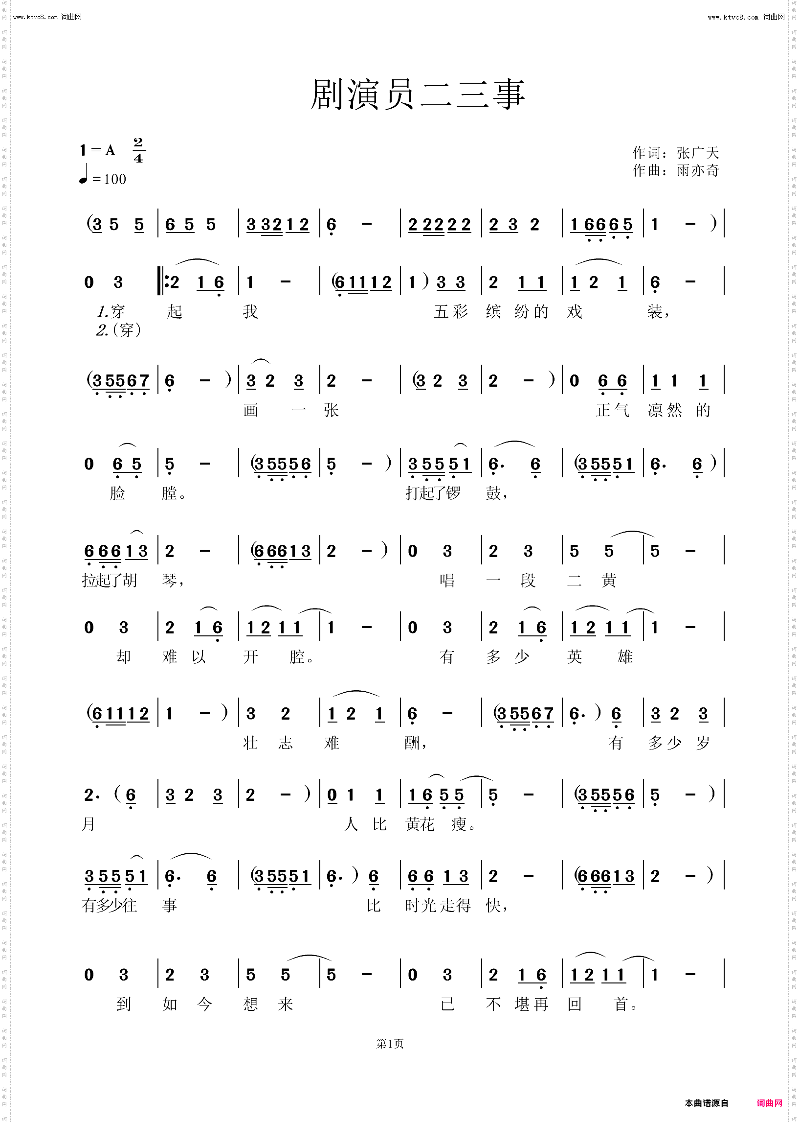 京剧演员二三事