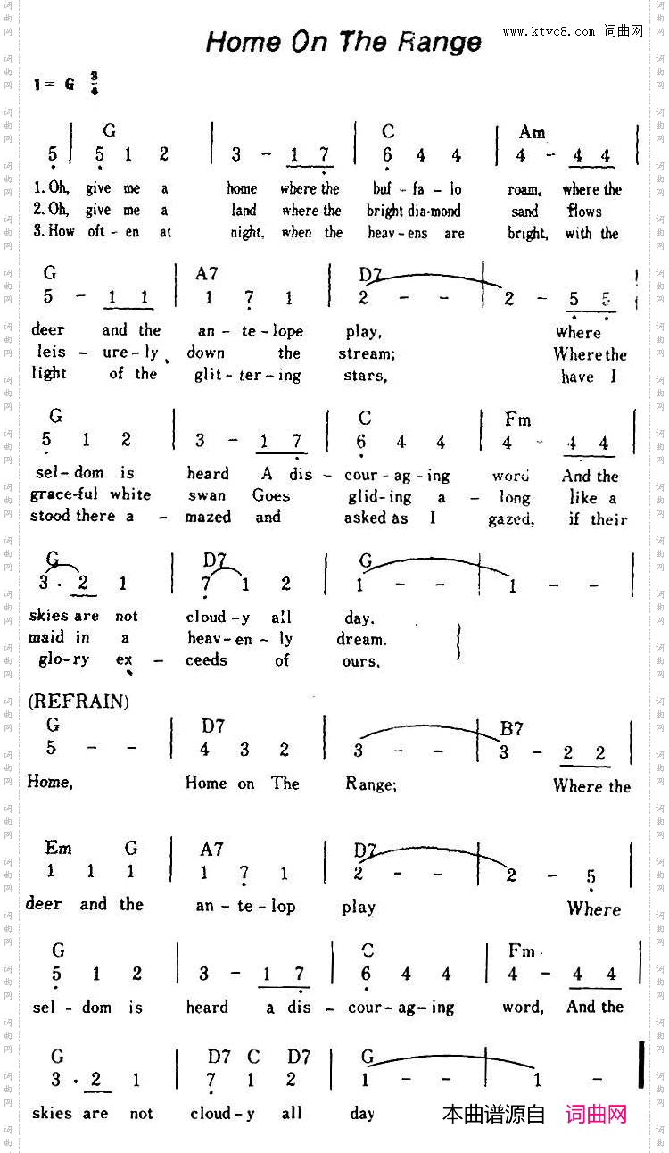 HomeOnTheRange草原上的家园_【美】