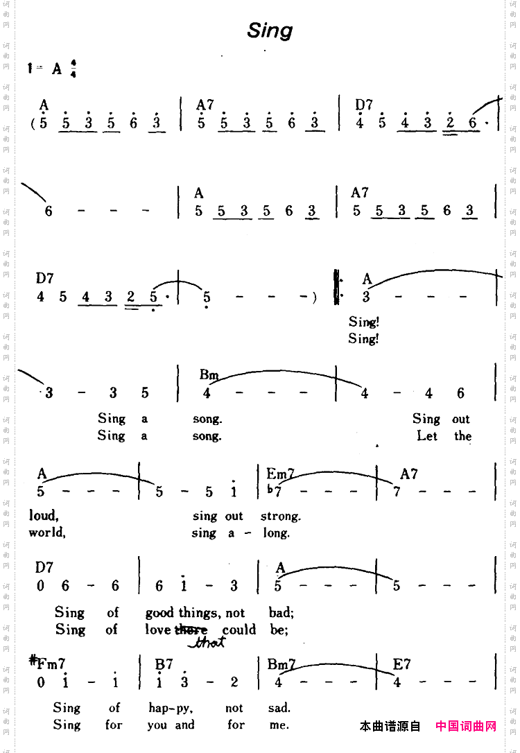 [美]Sing欢声高唱、带和弦