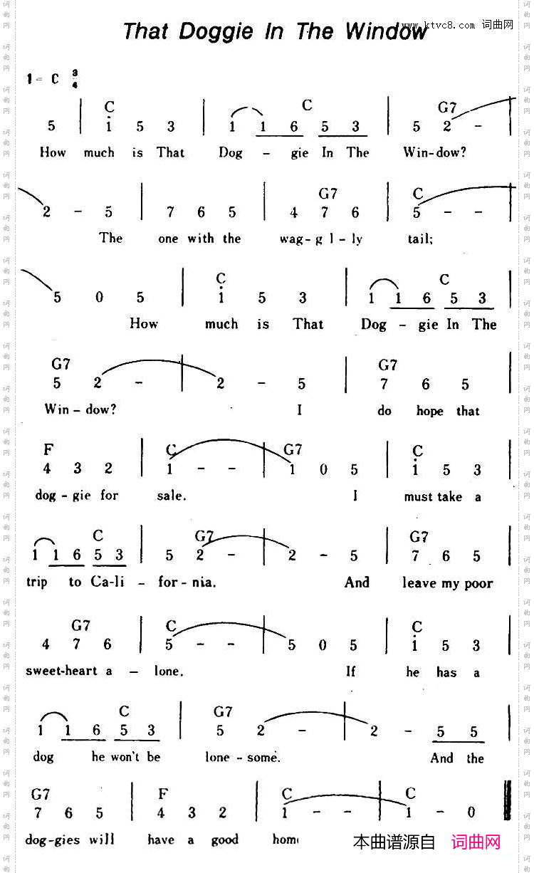 [美]ThatDoggieInTheWindow橱窗中的那只小狗、带和弦_[美]That Doggie In The Window橱窗中的那只小狗、带和弦