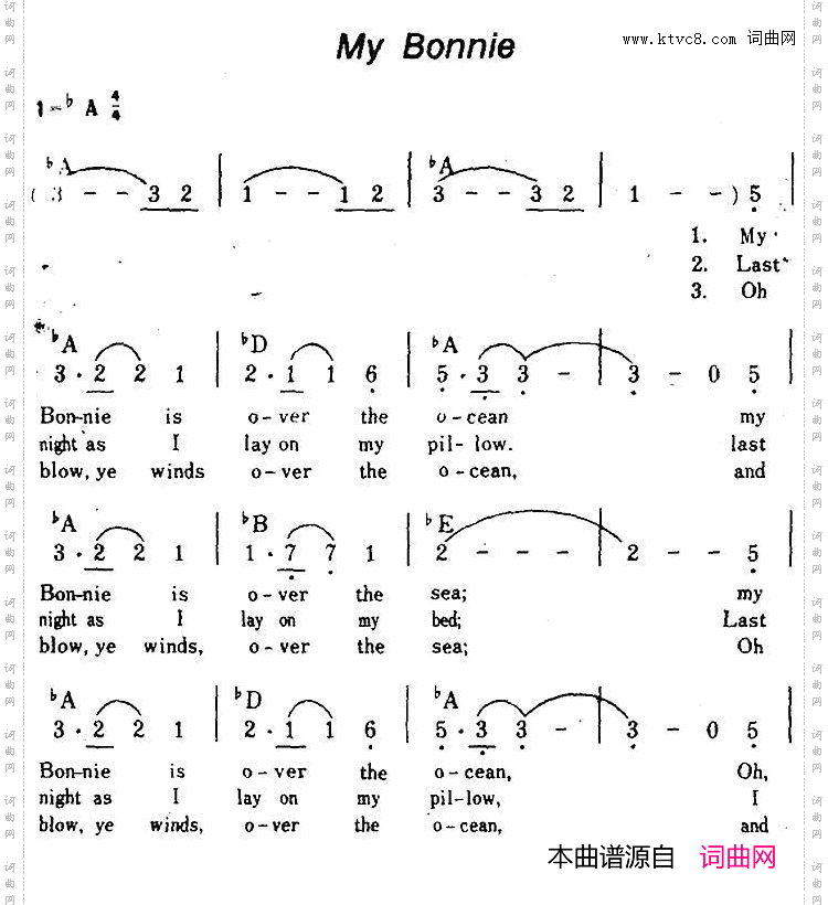 【美】MyBonnie我的小天使、带和弦