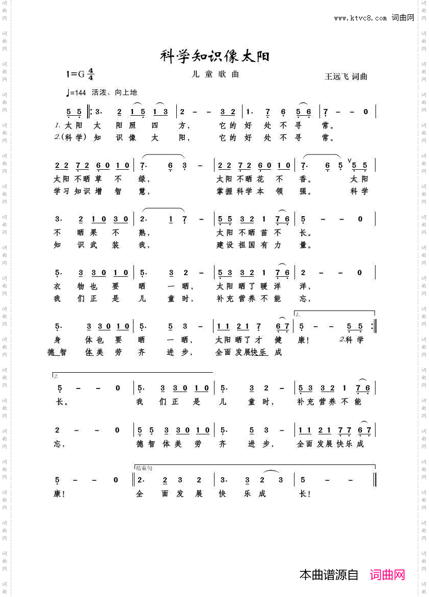 科学知识像太阳