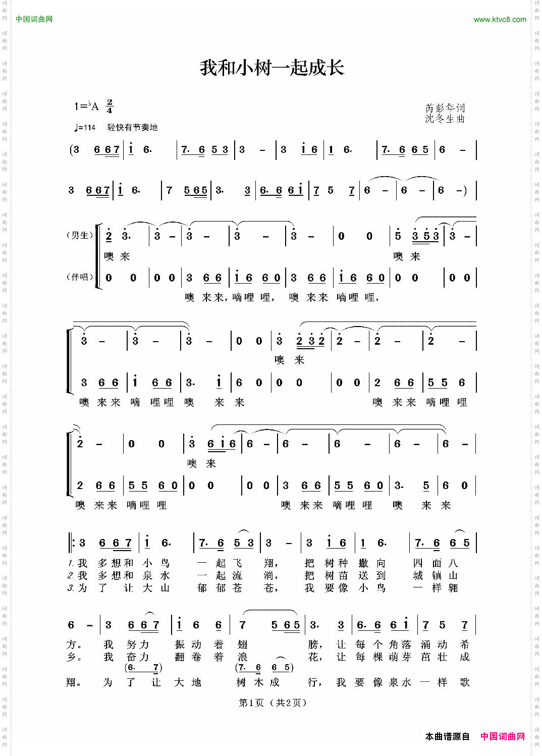 我和小树一起成长