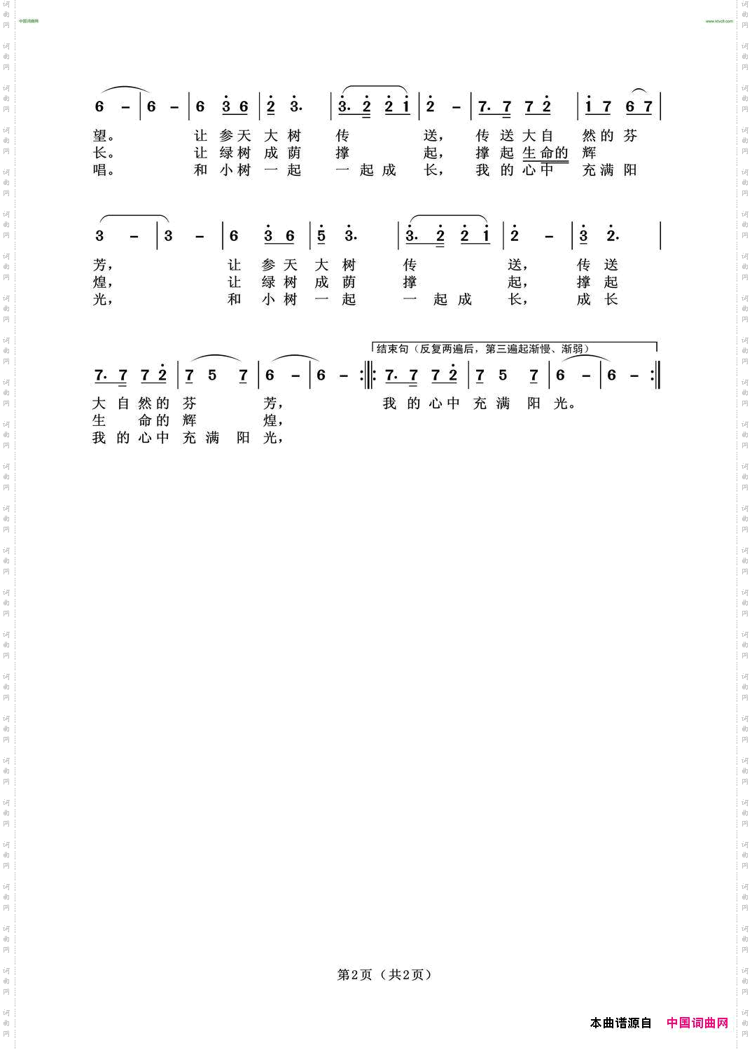 我和小树一起成长