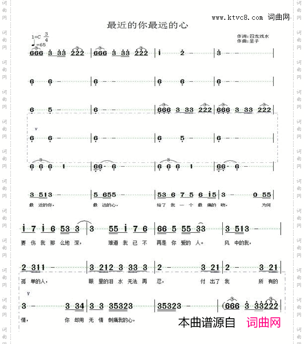 最近的你最远的心