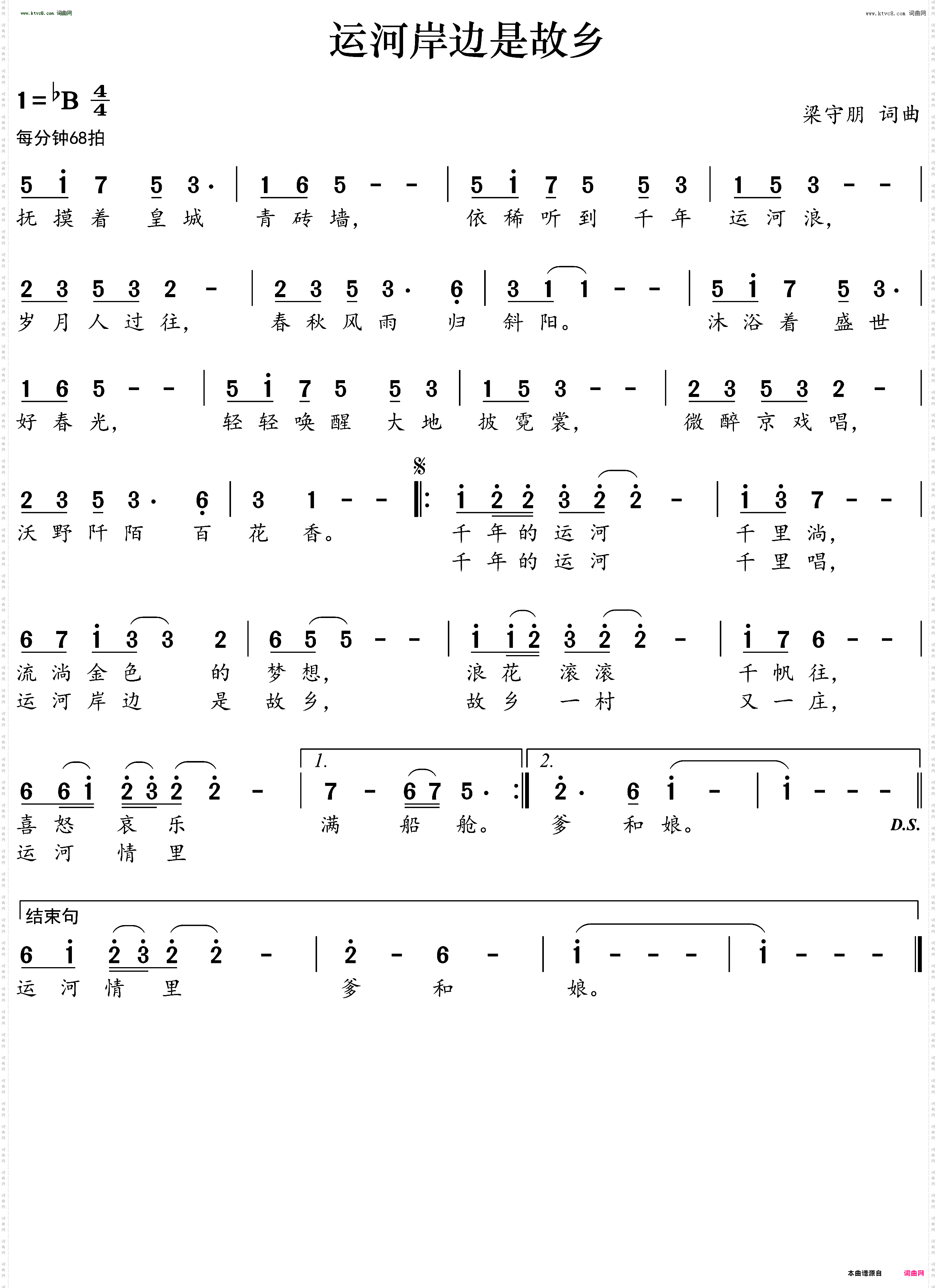 运河岸边是故乡