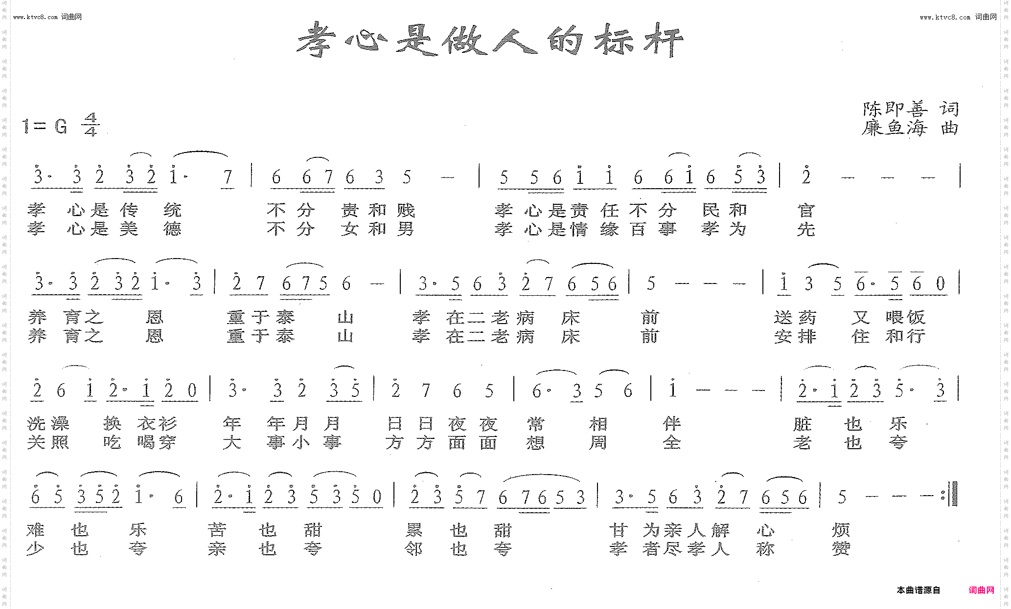 孝心是做人的标杆