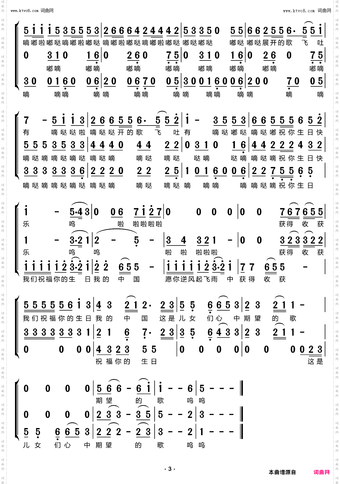 今天是你的生日