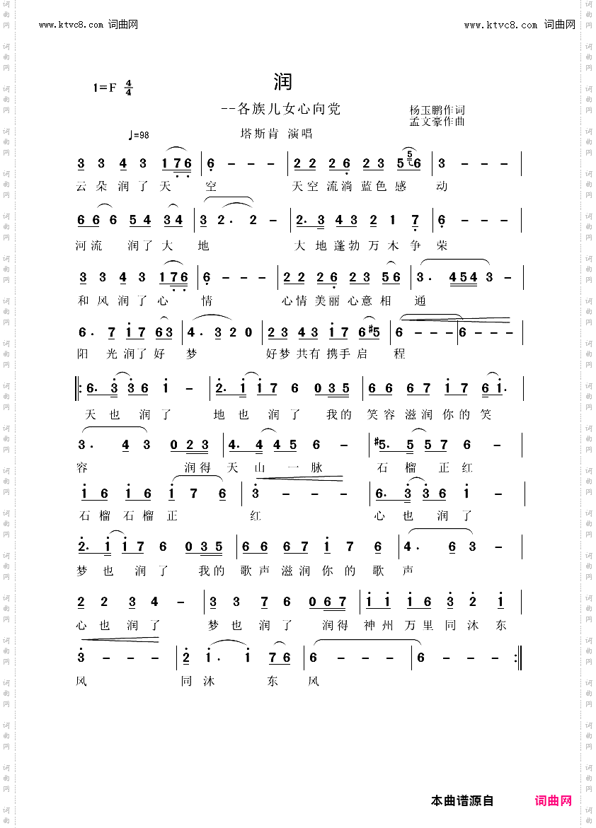 润_各族儿女心向党