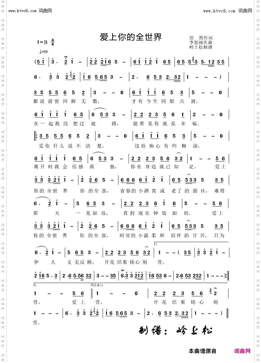 爱上你的全世界