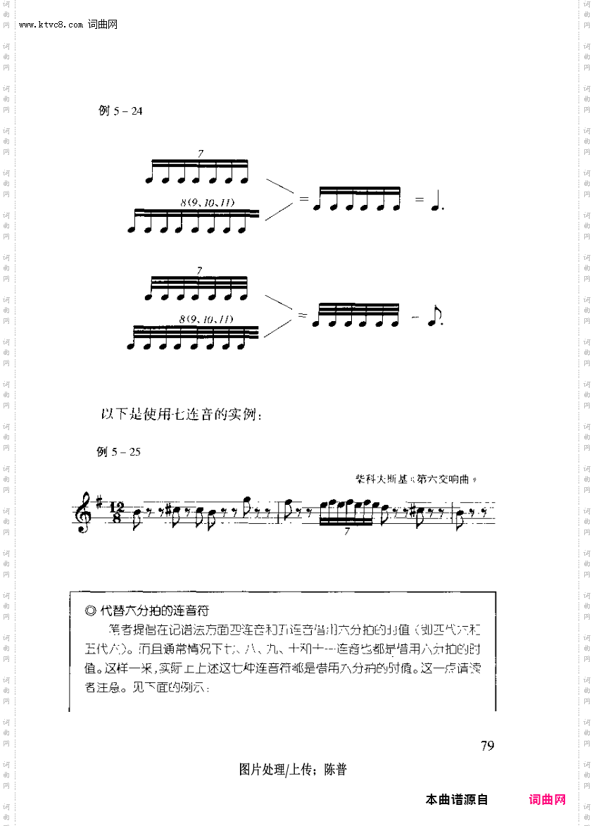其他曲谱_第五章分拍与连音第79页复合分拍和连音符