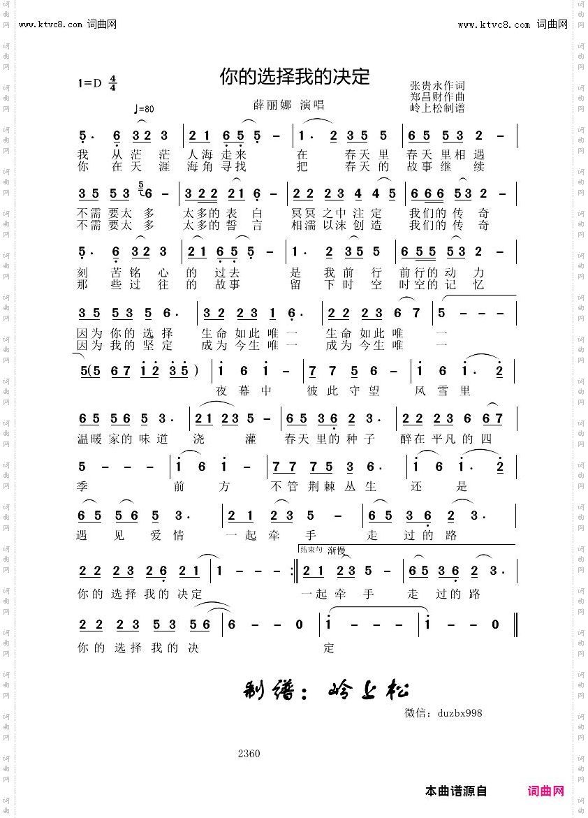 你的选择我的决定