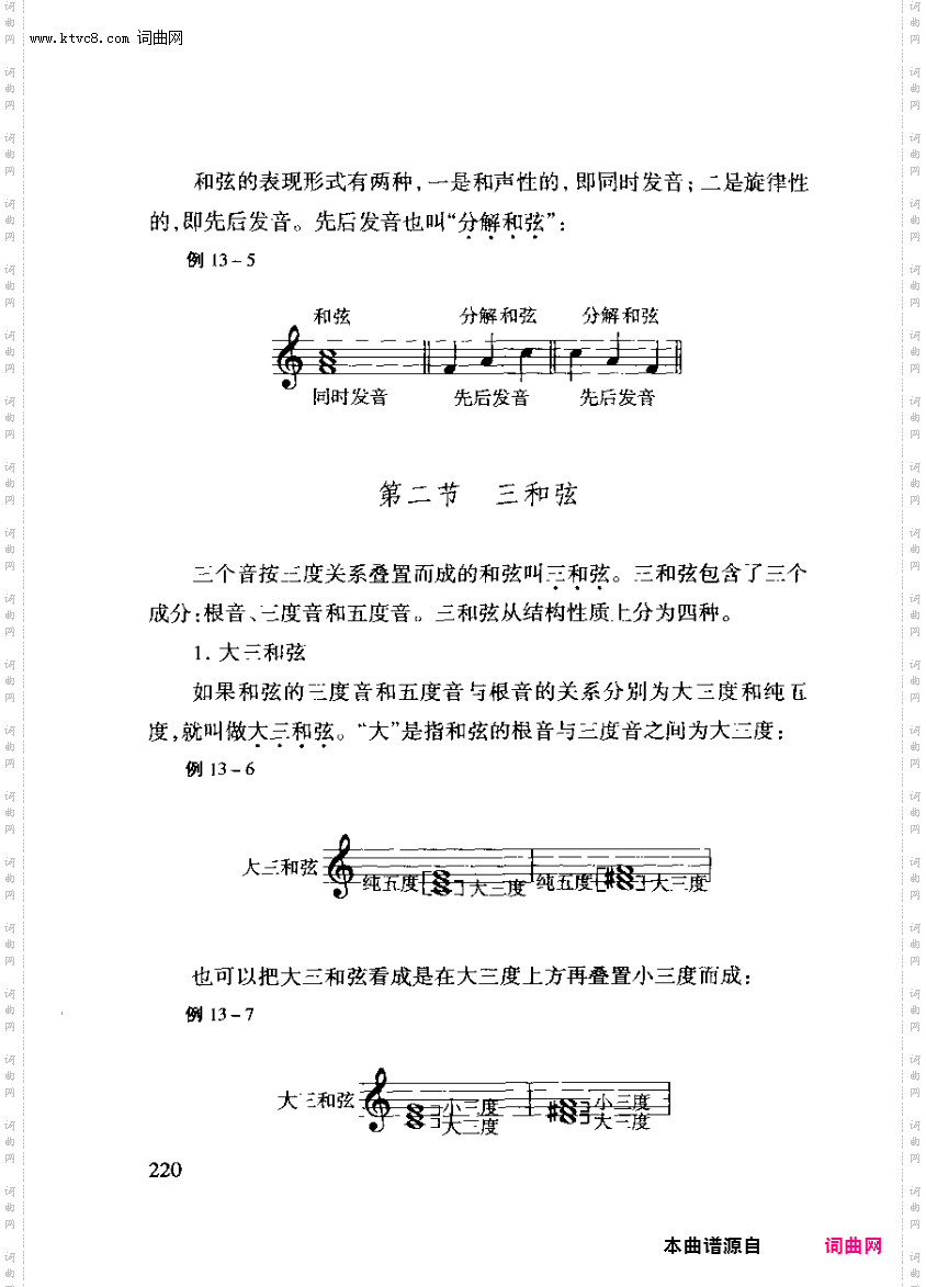 其他曲谱_第十三章和弦之第二节三和弦第220页