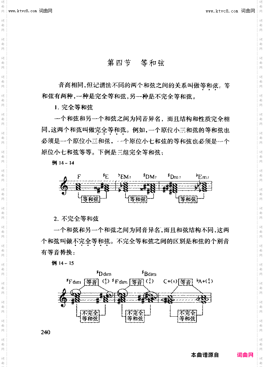 其他曲谱_第十四章和弦之第四节等和弦第240页