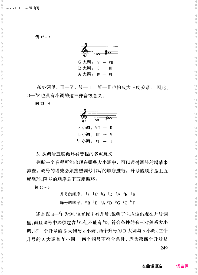 其他曲谱_第十五章大小调的音程与合弦第一节第249页音程的意义