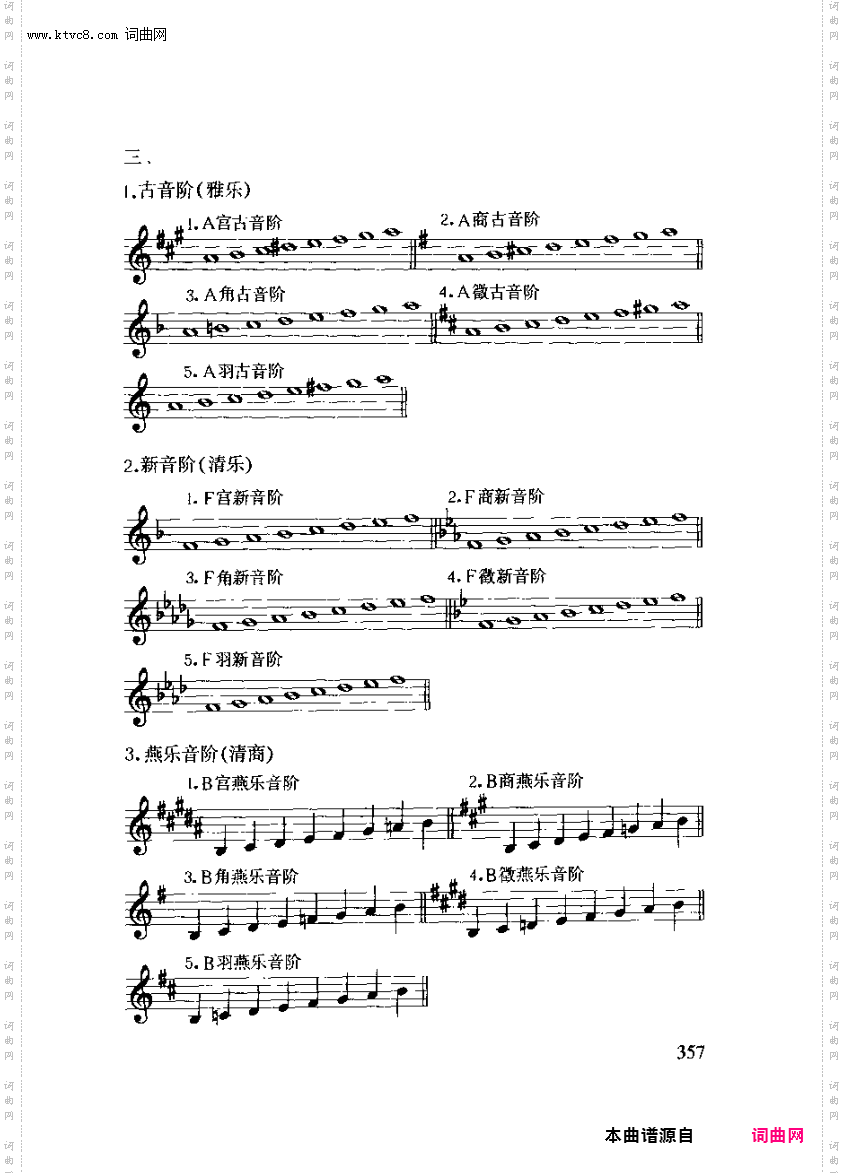 其他曲谱_附录/习题答案/练习十七第357页