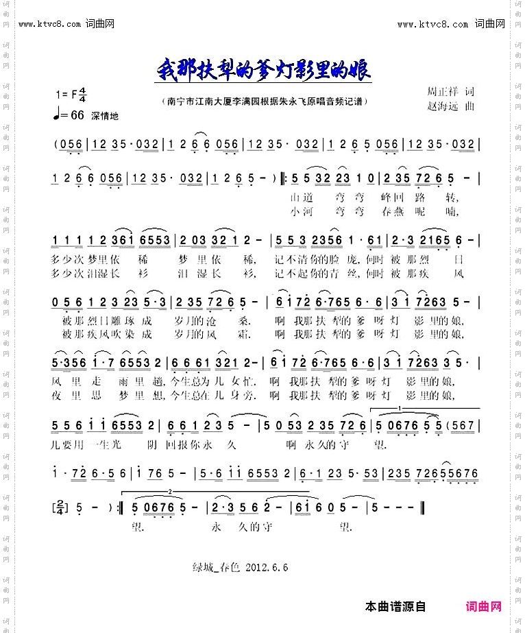 我那扶犁的爹灯影里的娘_朱永飞