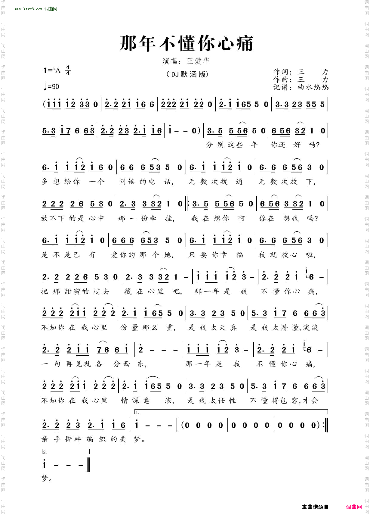 那年不懂你心痛_DJ默涵版