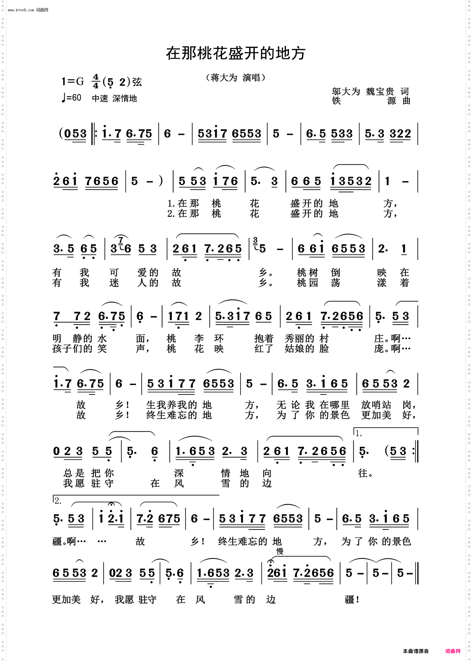 在那桃花盛开的地方