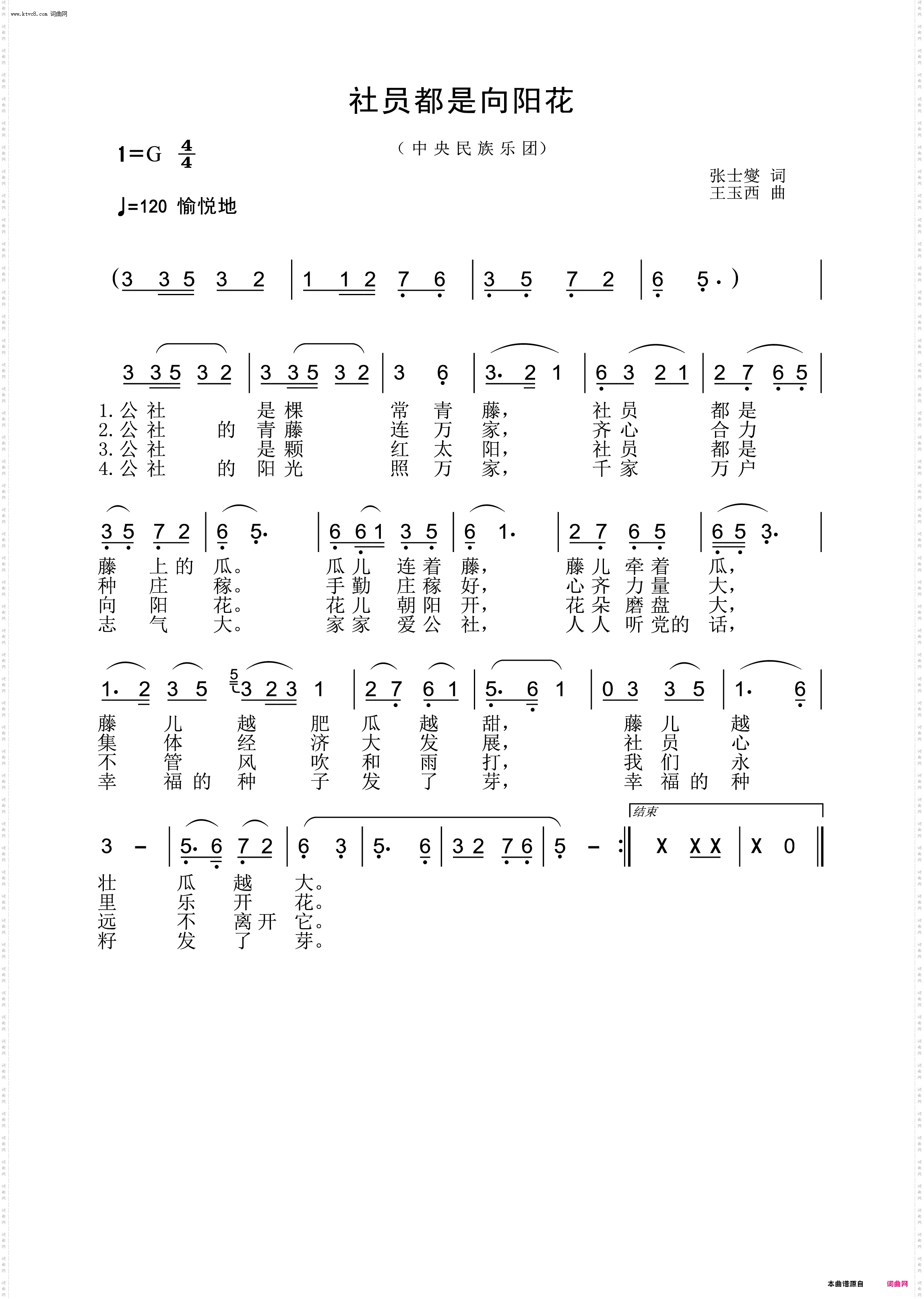 社员都是向阳花