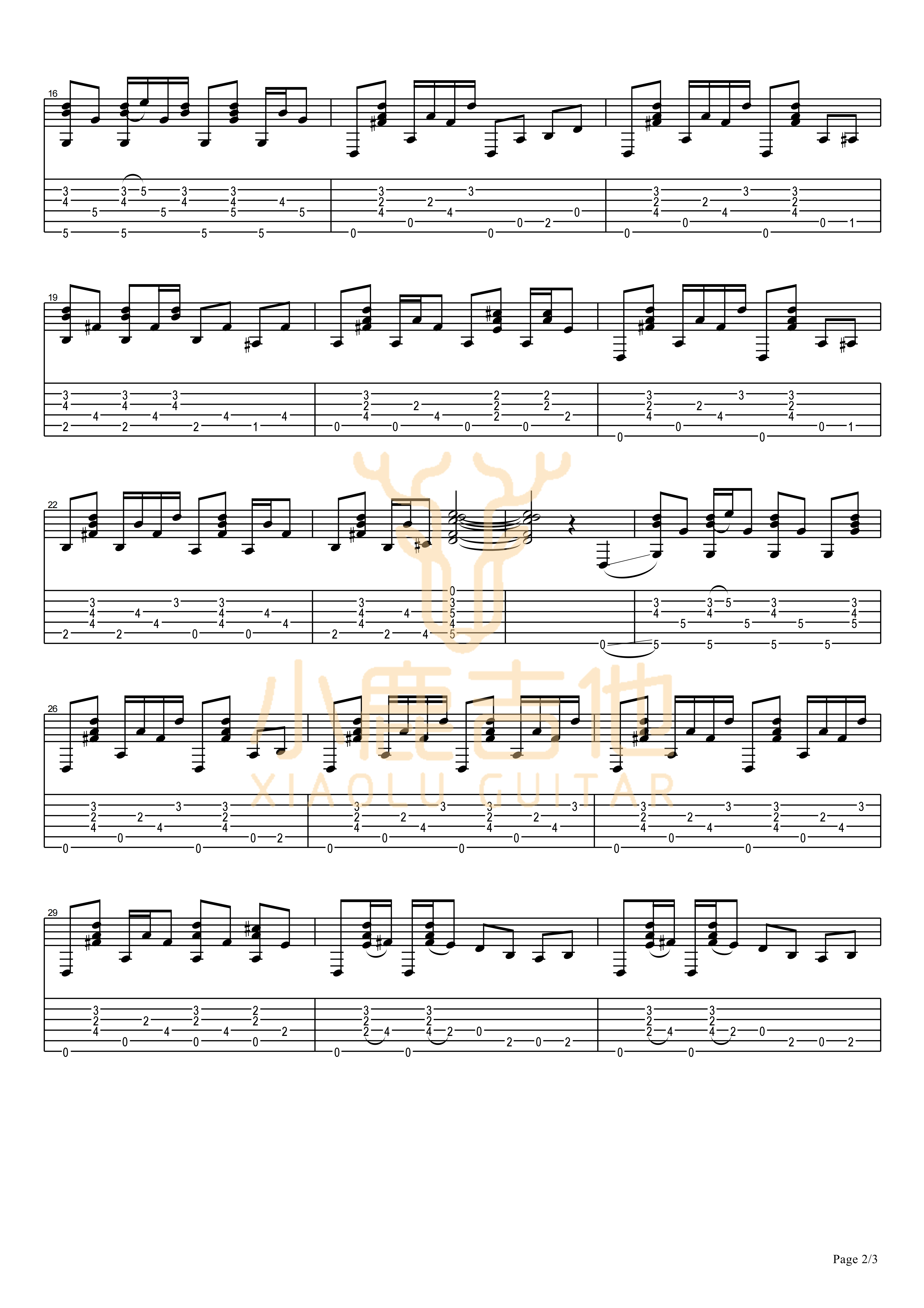 Do I Ever Cross Your Mind吉他六线谱 TommyEmmanuel DoIEverCrossYourMind 小鹿吉他