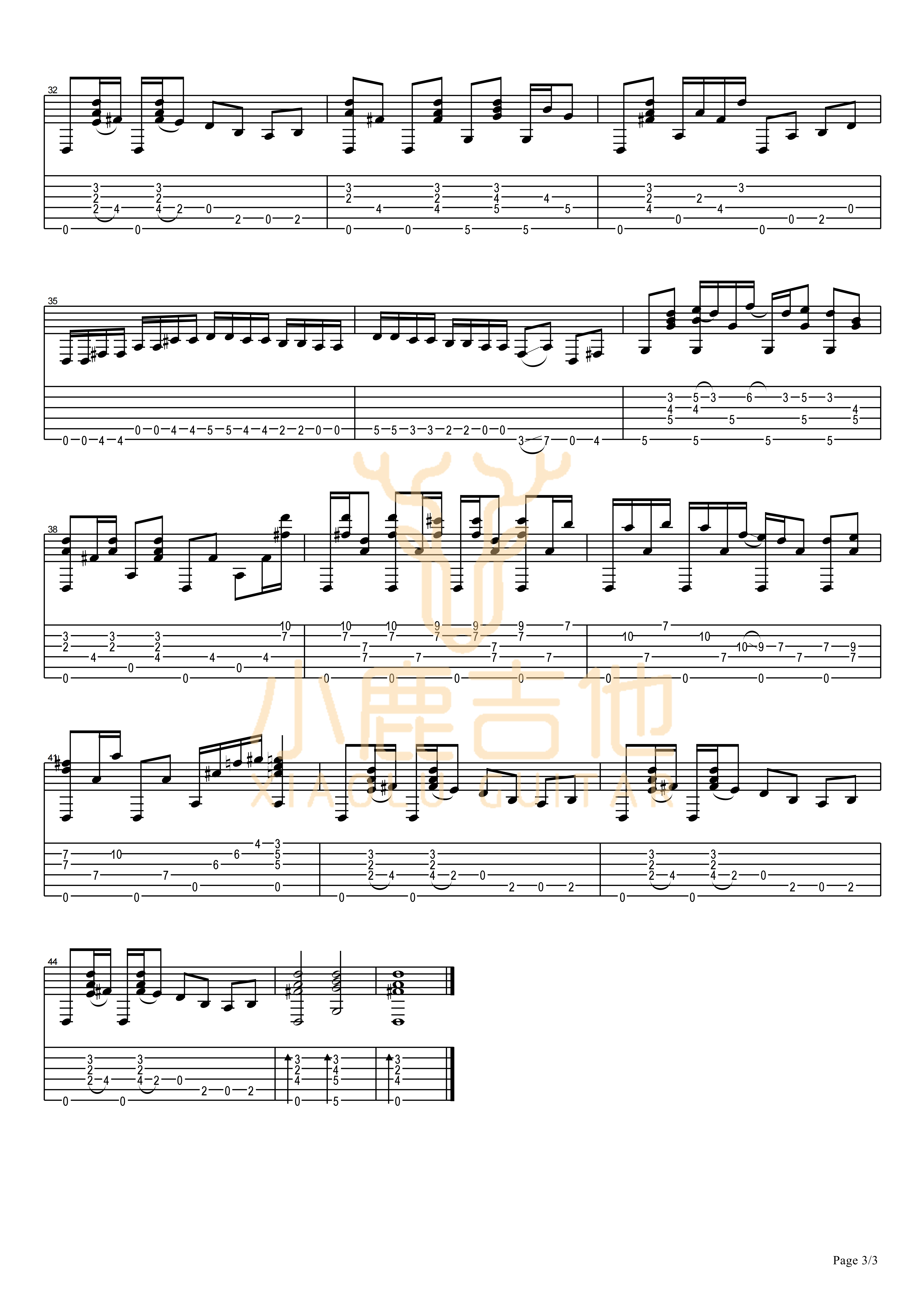 Do I Ever Cross Your Mind吉他六线谱 TommyEmmanuel DoIEverCrossYourMind 小鹿吉他