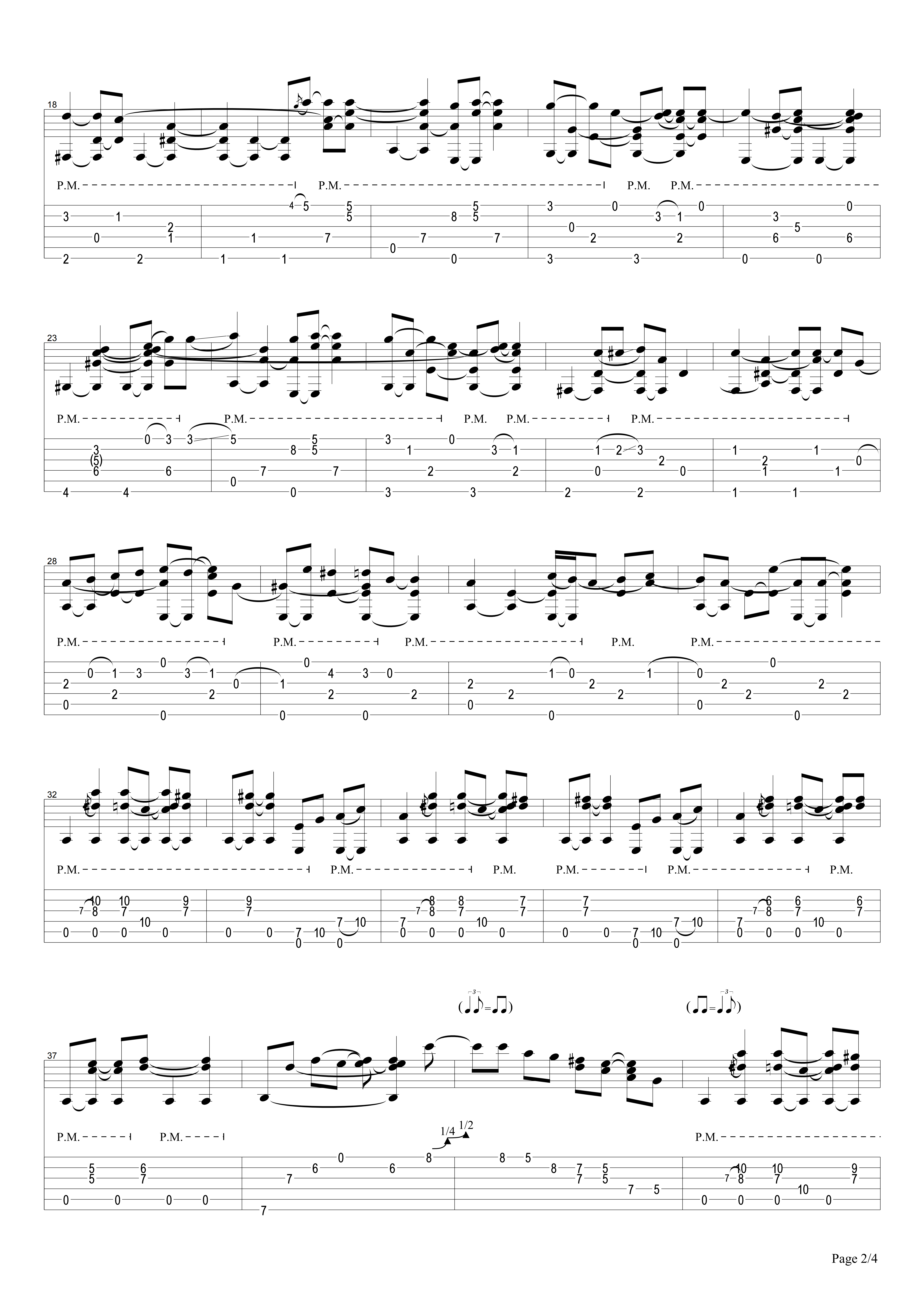 House Of The Rising Sun-fragment吉他六线谱 TommyEmmanuel HouseOfTheRisingSun- 小鹿吉他